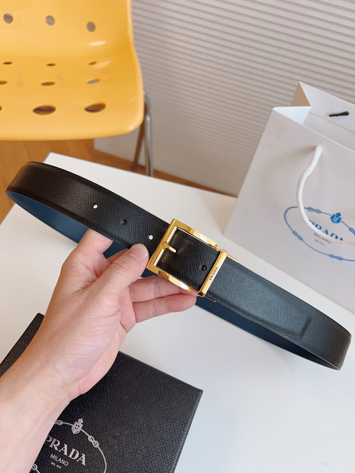 Prada Leather Belt M