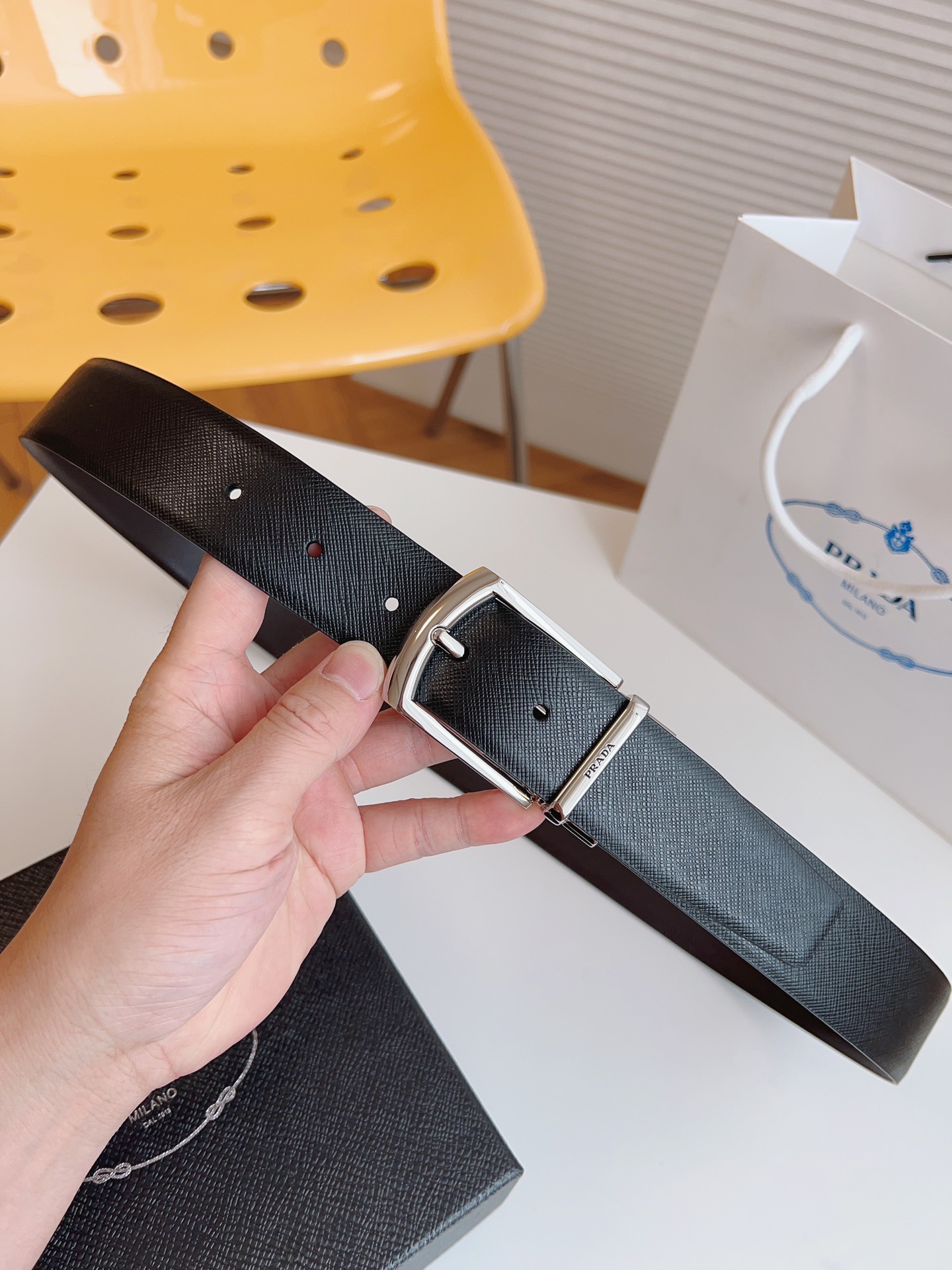 Prada Leather Belt M