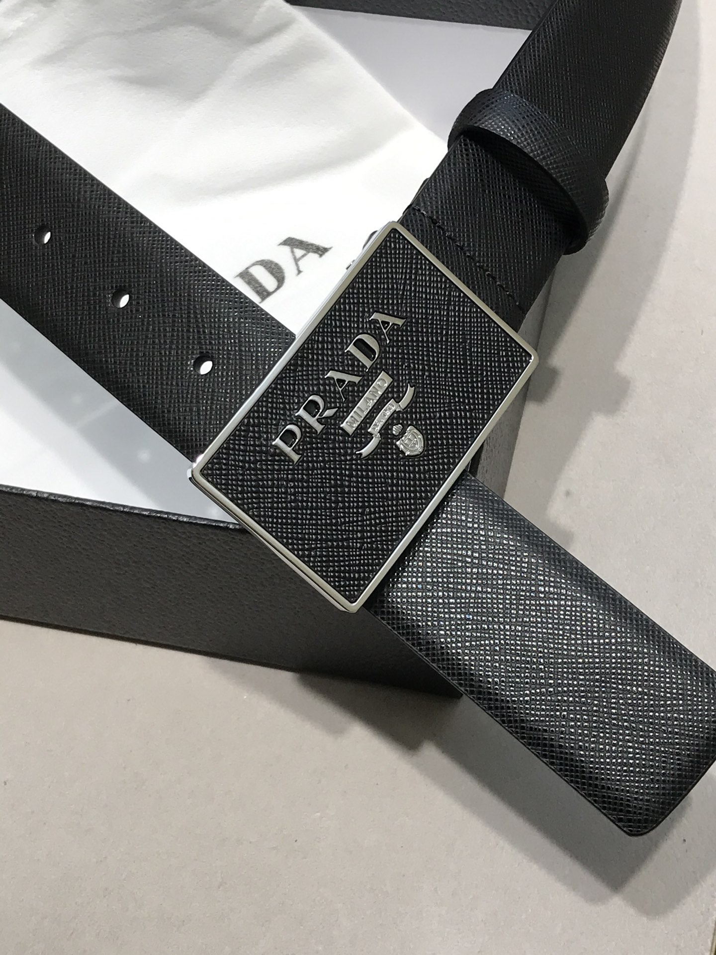 Prada Leather Belt Top Grain Leather M