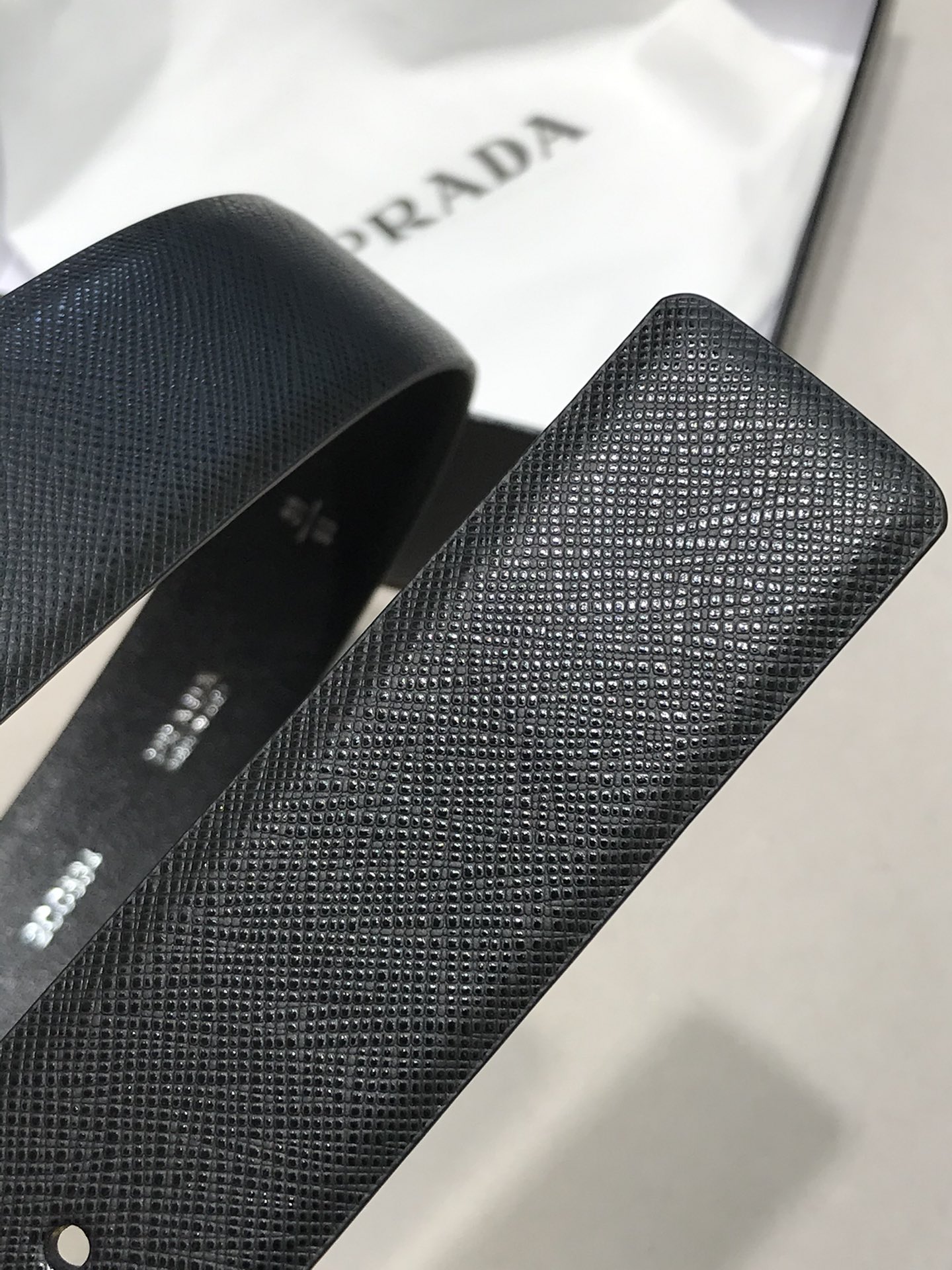 Prada Leather Belt Top Grain Leather M