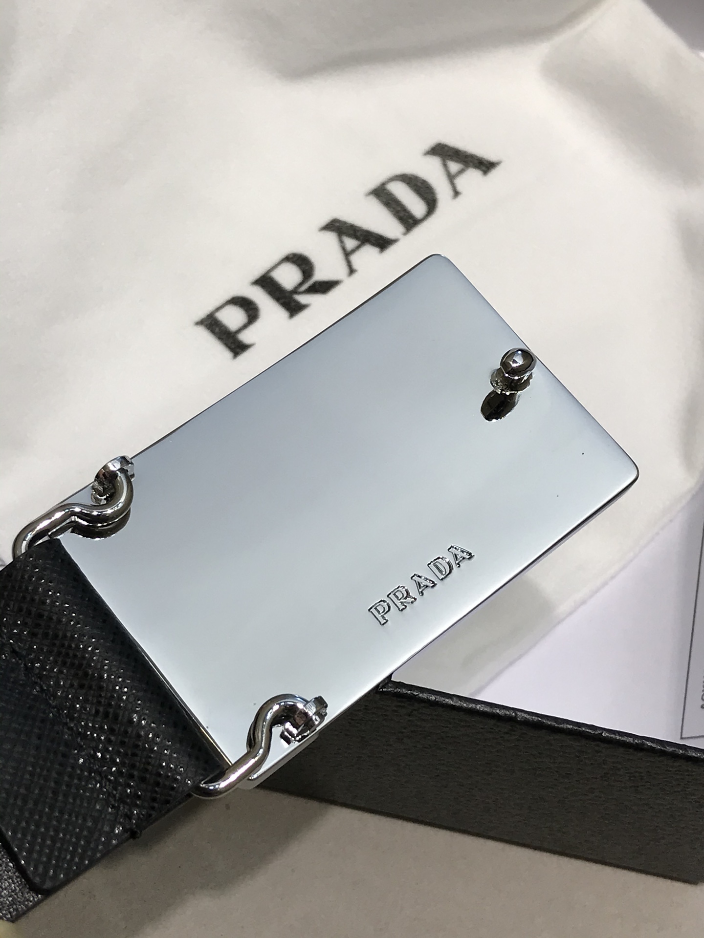 Prada Leather Belt Top Grain Leather M