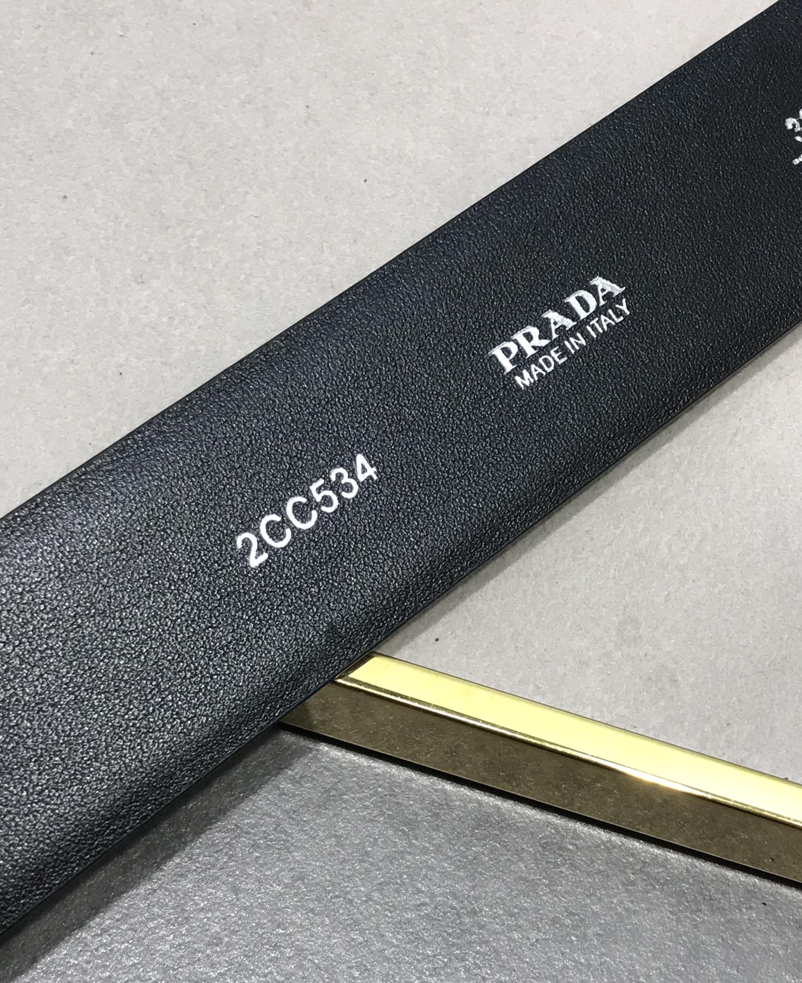 Prada Leather Belt Top Grain Leather M