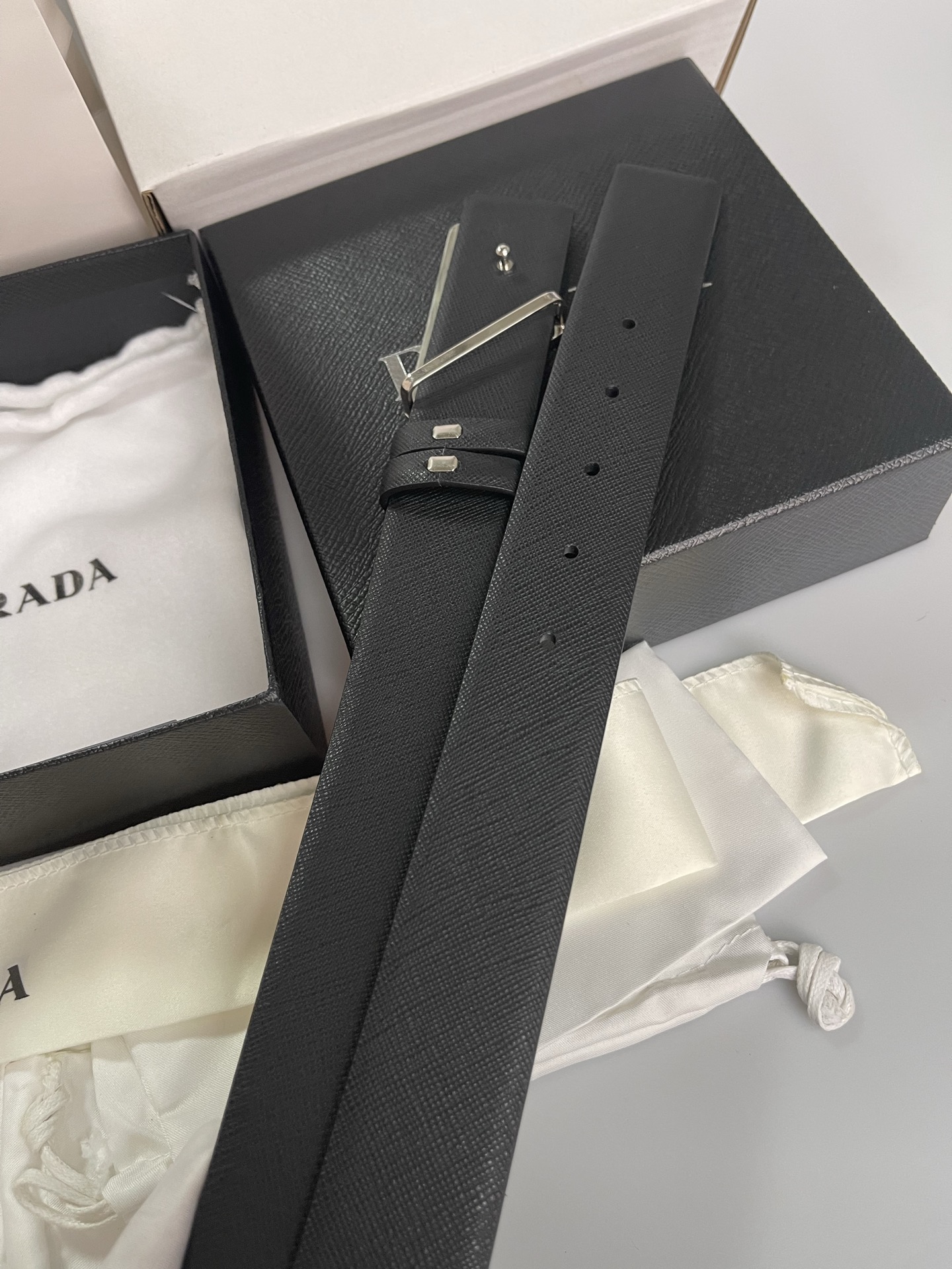 Prada Male Basic Belt Cow Leather S-m