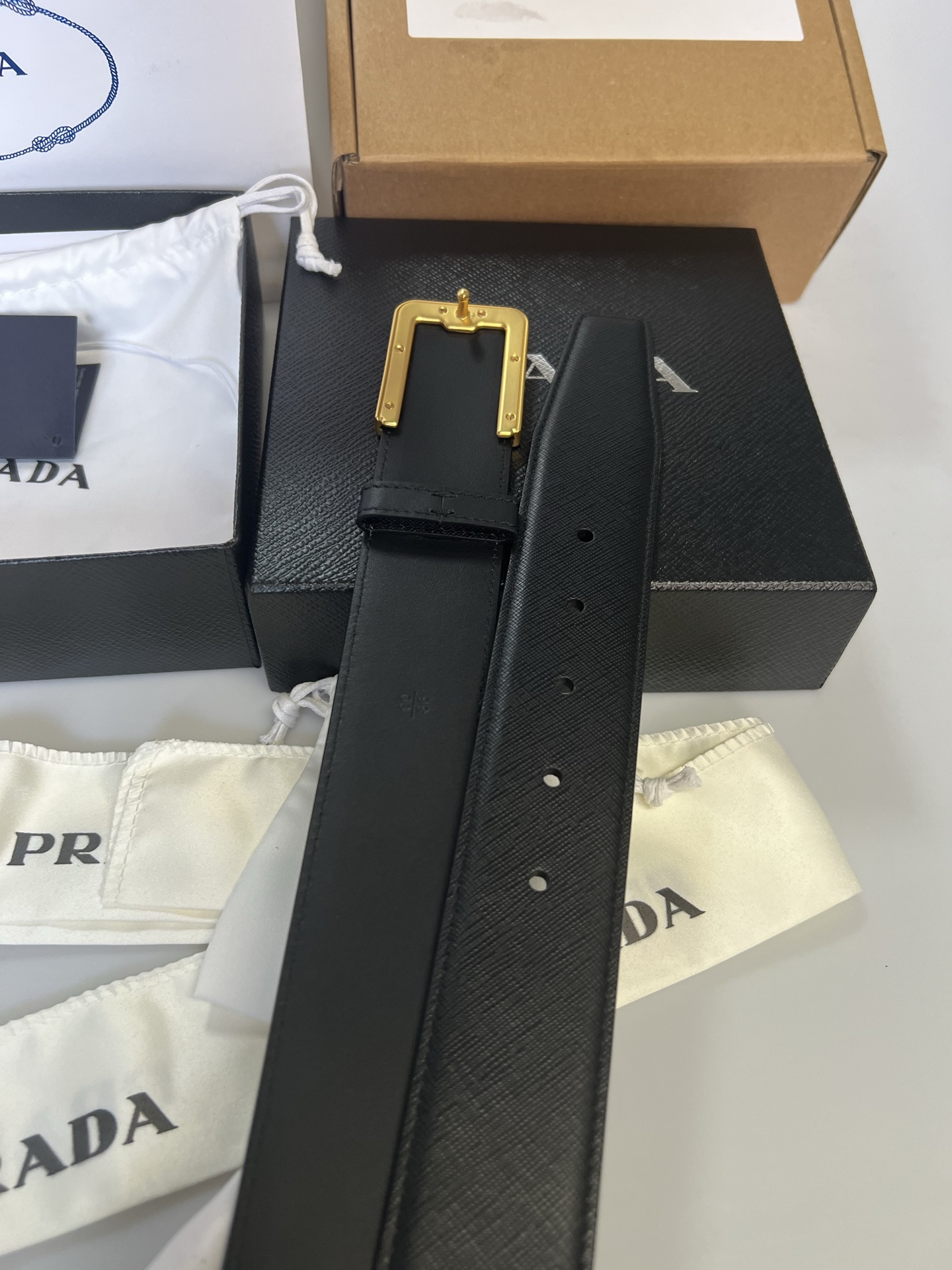 Prada Male Basic Belt Cow Leather S-m