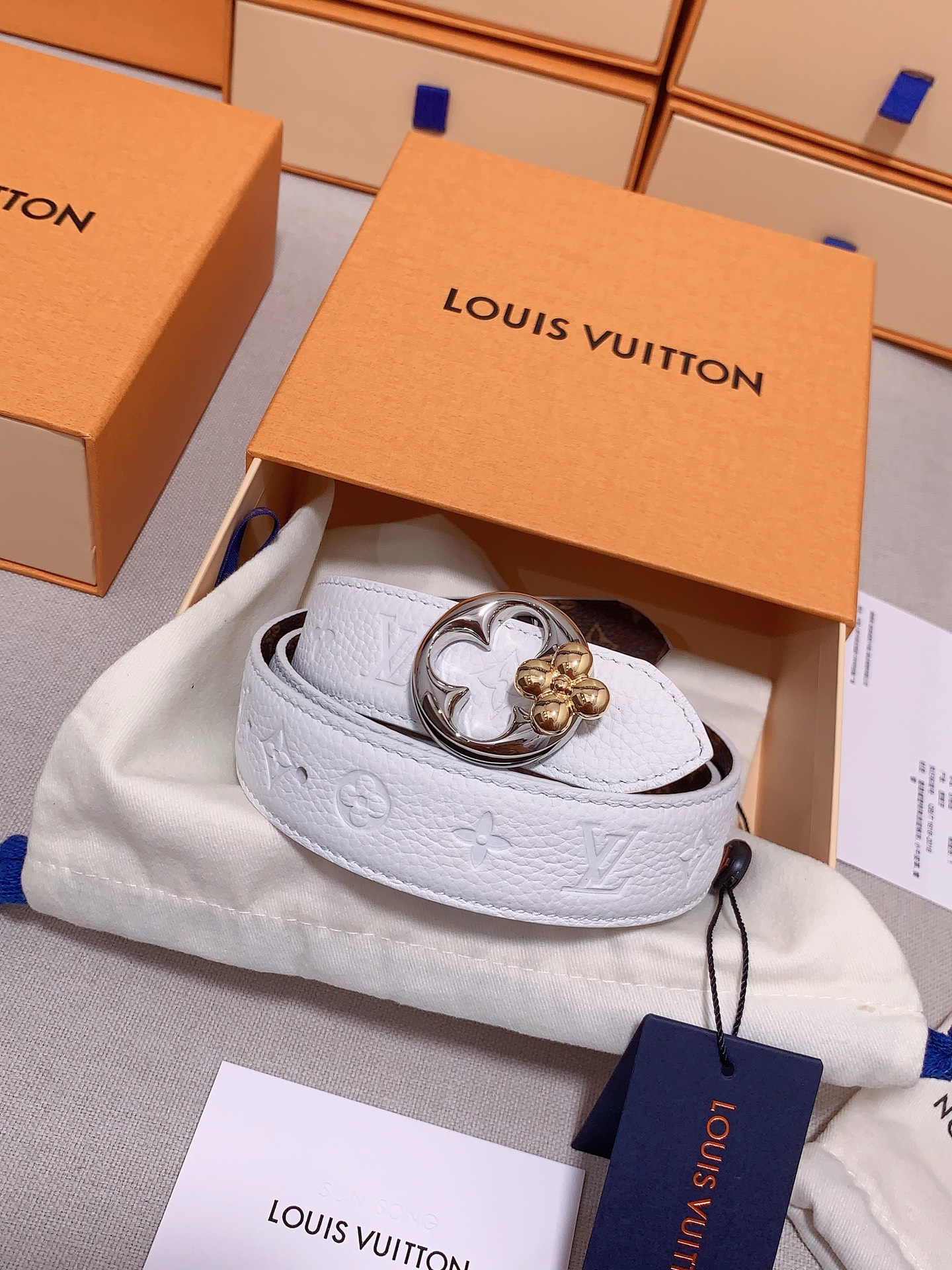 Louis Vuitton Female Basic Belt Cow Leather S-m-l