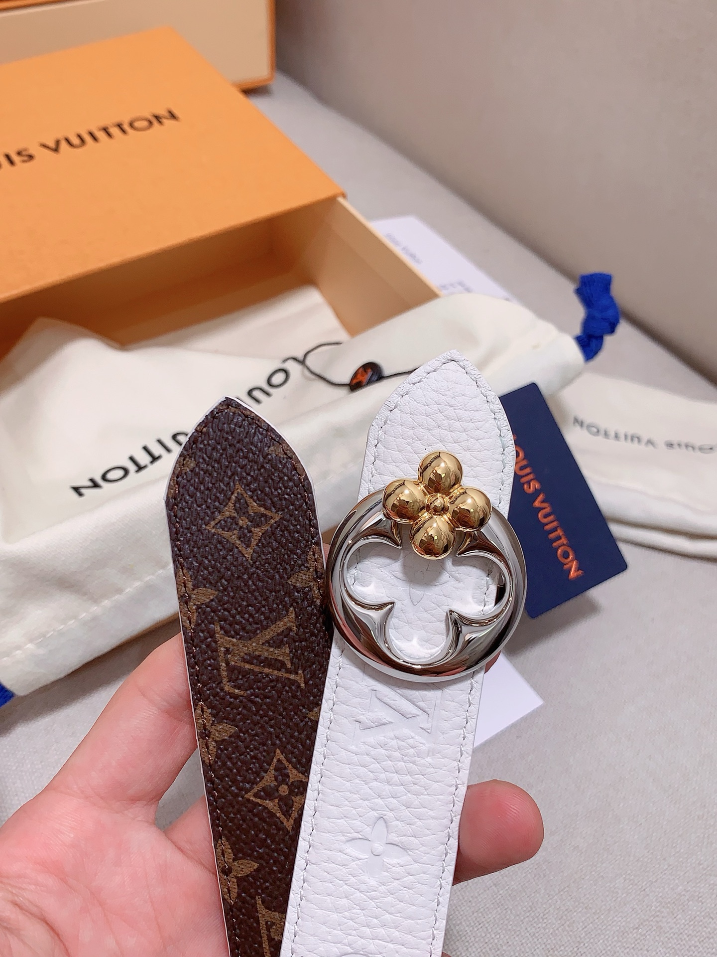 Louis Vuitton Female Basic Belt Cow Leather S-m-l