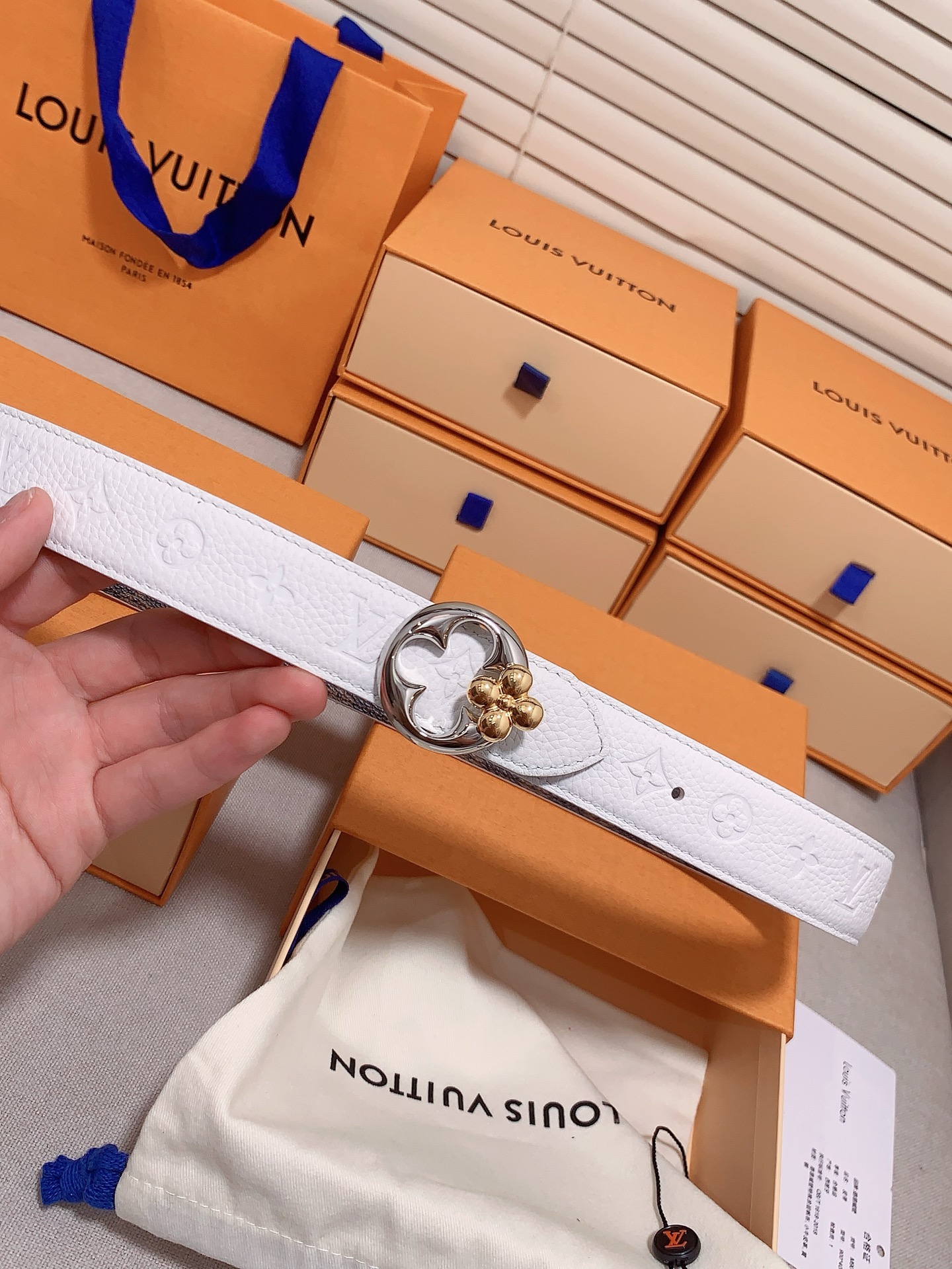 Louis Vuitton Female Basic Belt Cow Leather S-m-l