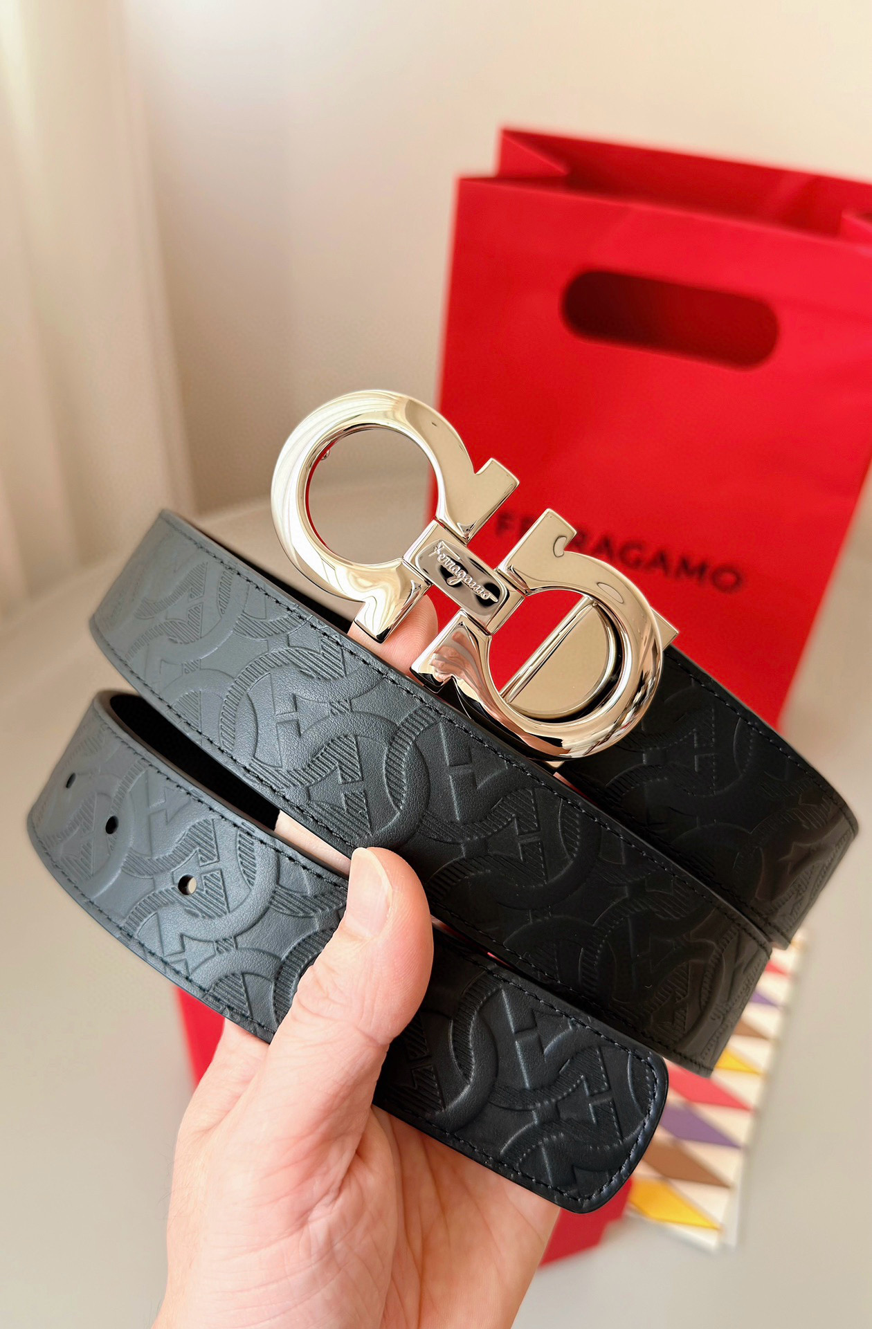 Salvatore Ferragamo Male Basic Belt Top Grain Leather S-m-l