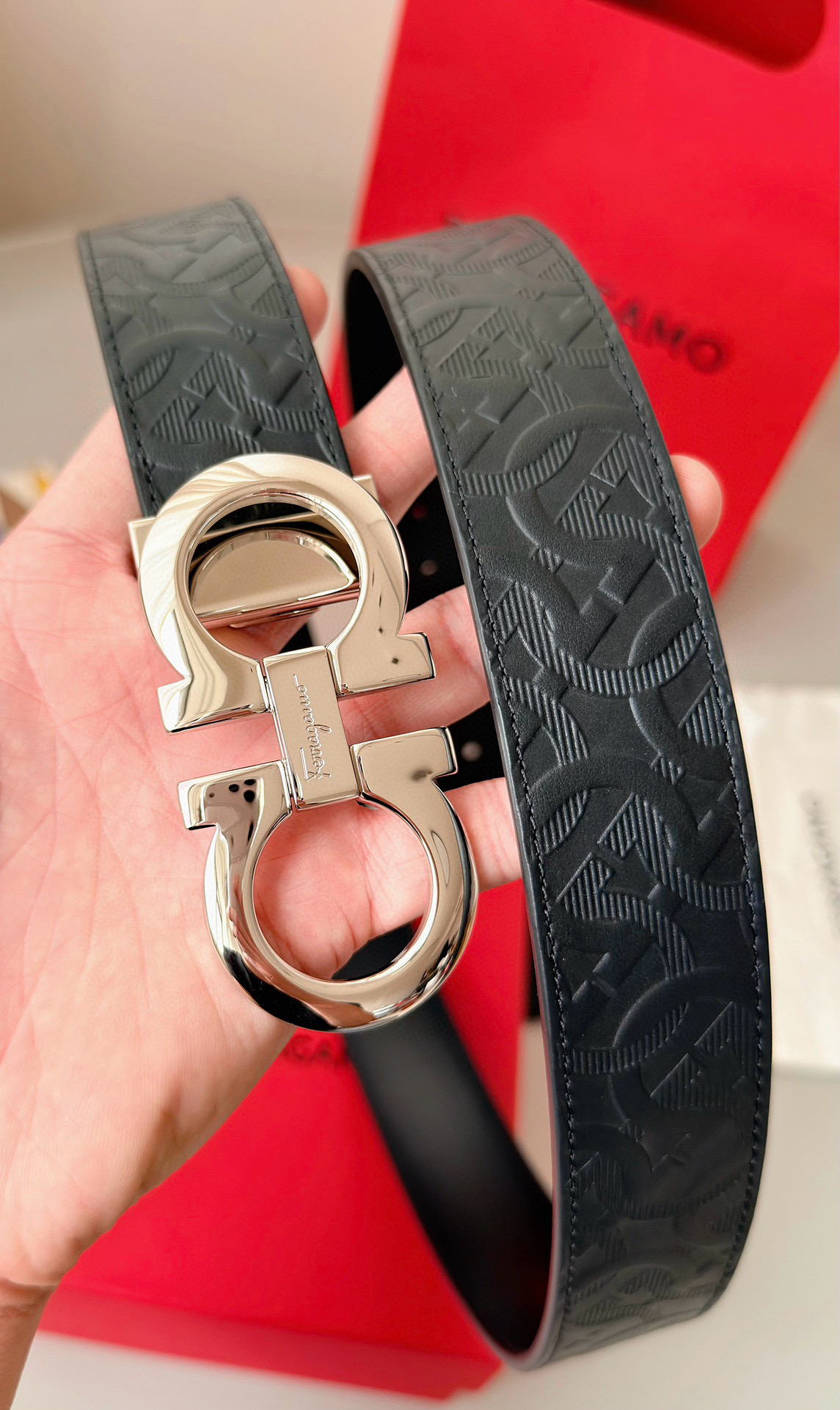 Salvatore Ferragamo Male Basic Belt Top Grain Leather S-m-l