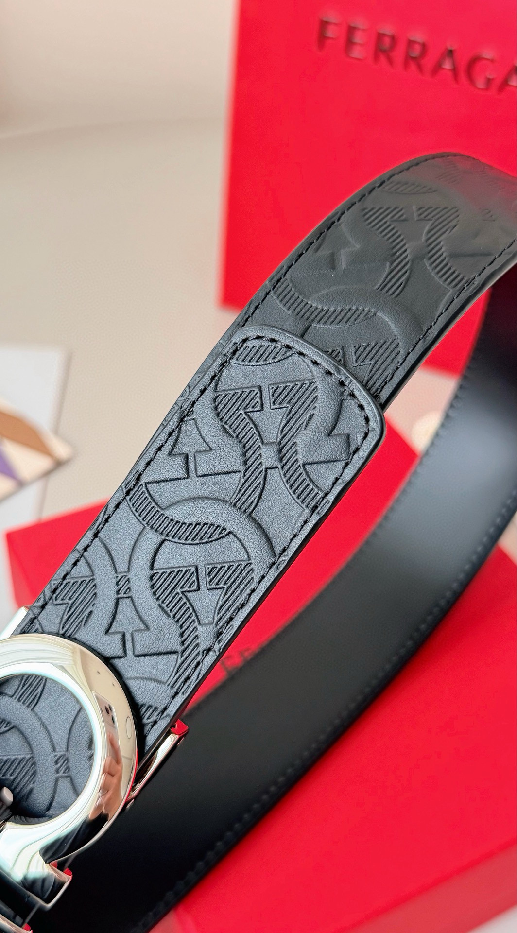 Salvatore Ferragamo Male Basic Belt Top Grain Leather S-m-l