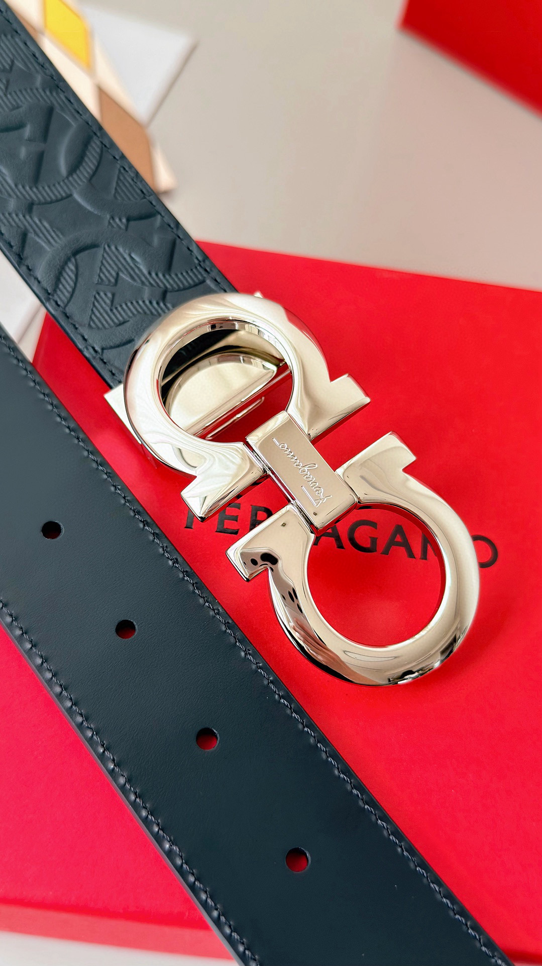 Salvatore Ferragamo Male Basic Belt Top Grain Leather S-m-l