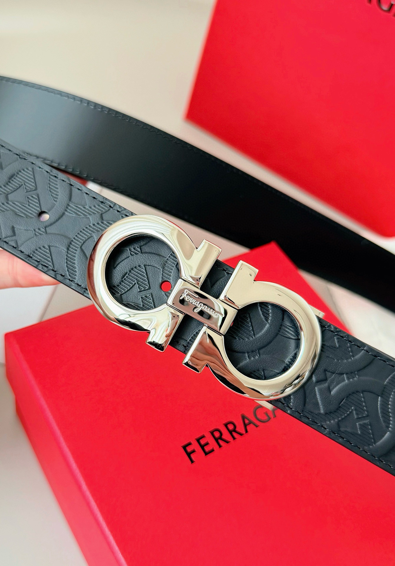 Salvatore Ferragamo Male Basic Belt Top Grain Leather S-m-l