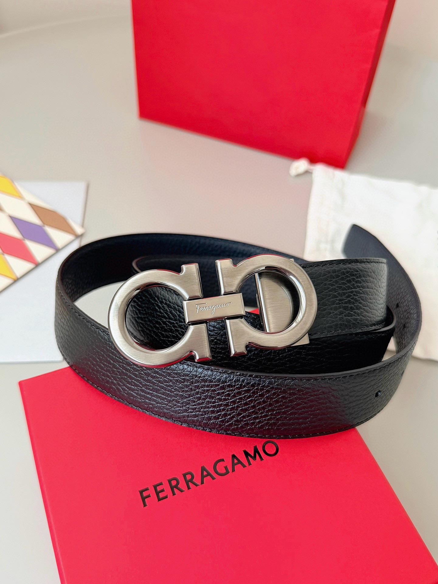 Salvatore Ferragamo Male Basic Belt Top Grain Leather S-m-l