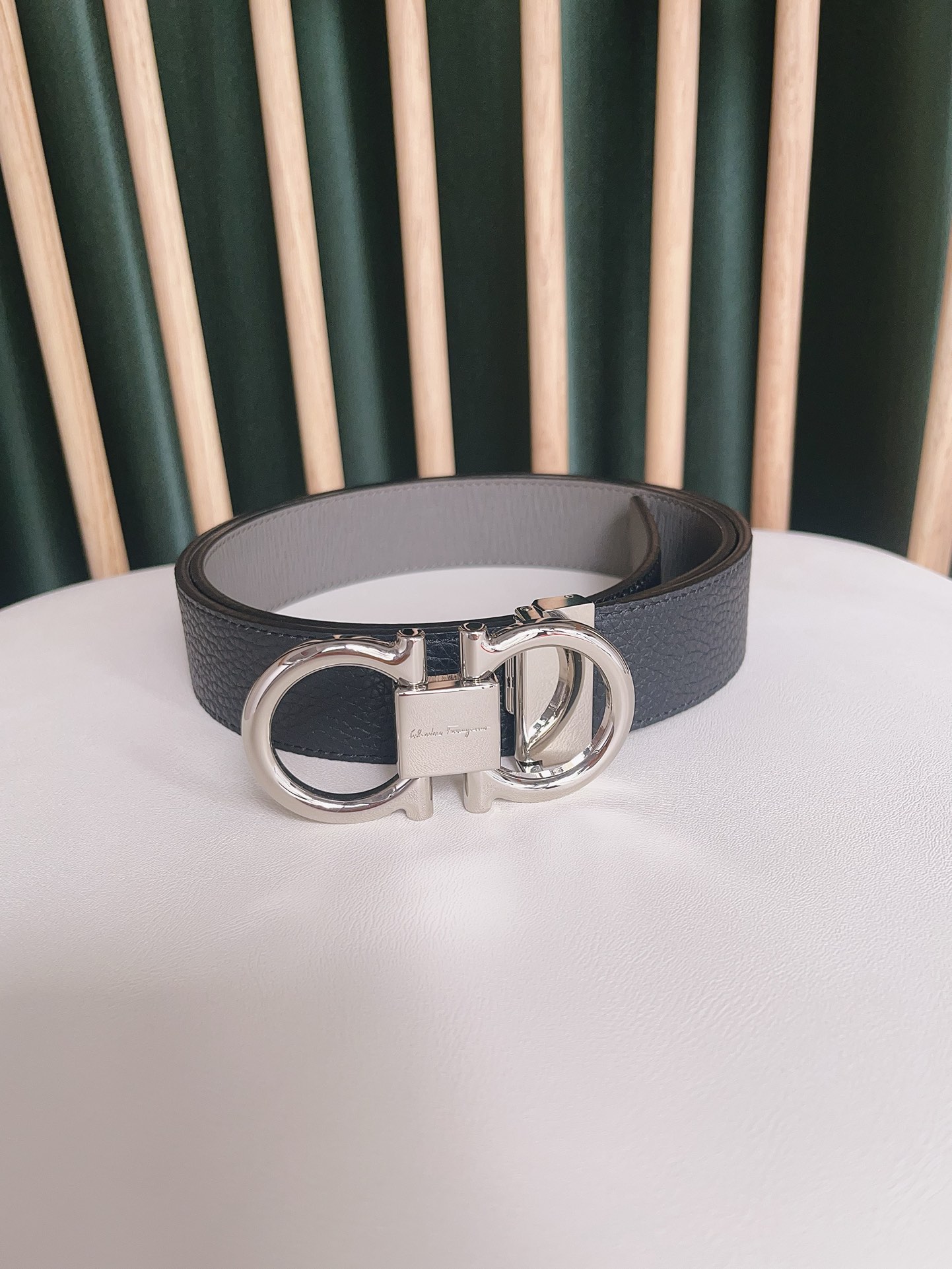 Salvatore Ferragamo Leather Belt Top Grain Leather S-m-l