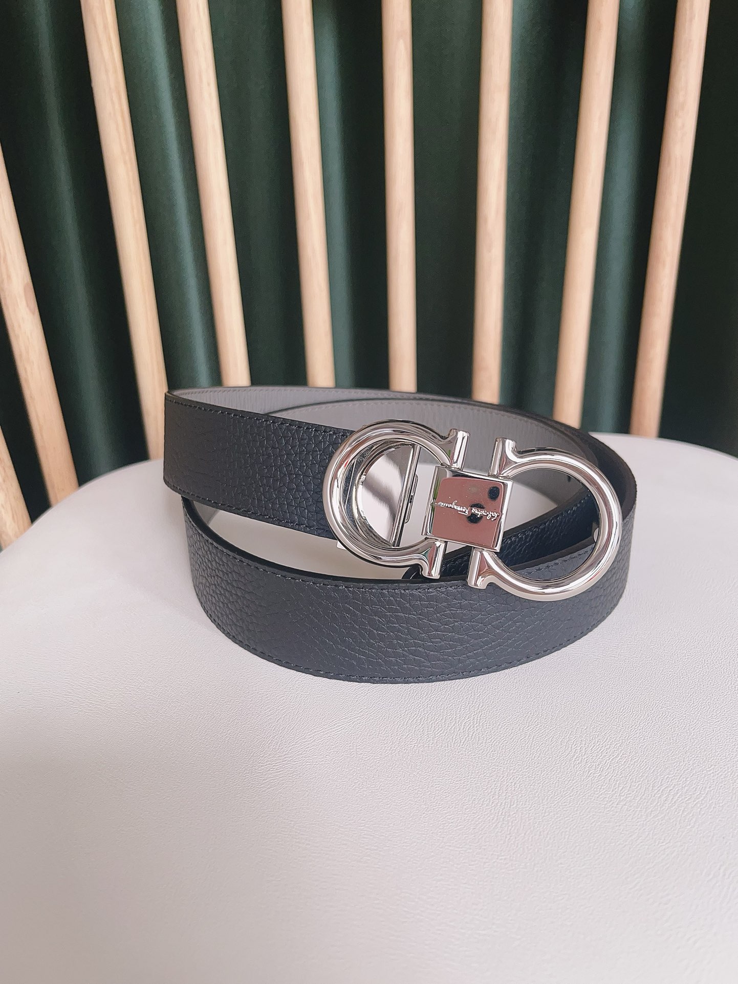 Salvatore Ferragamo Leather Belt Top Grain Leather S-m-l