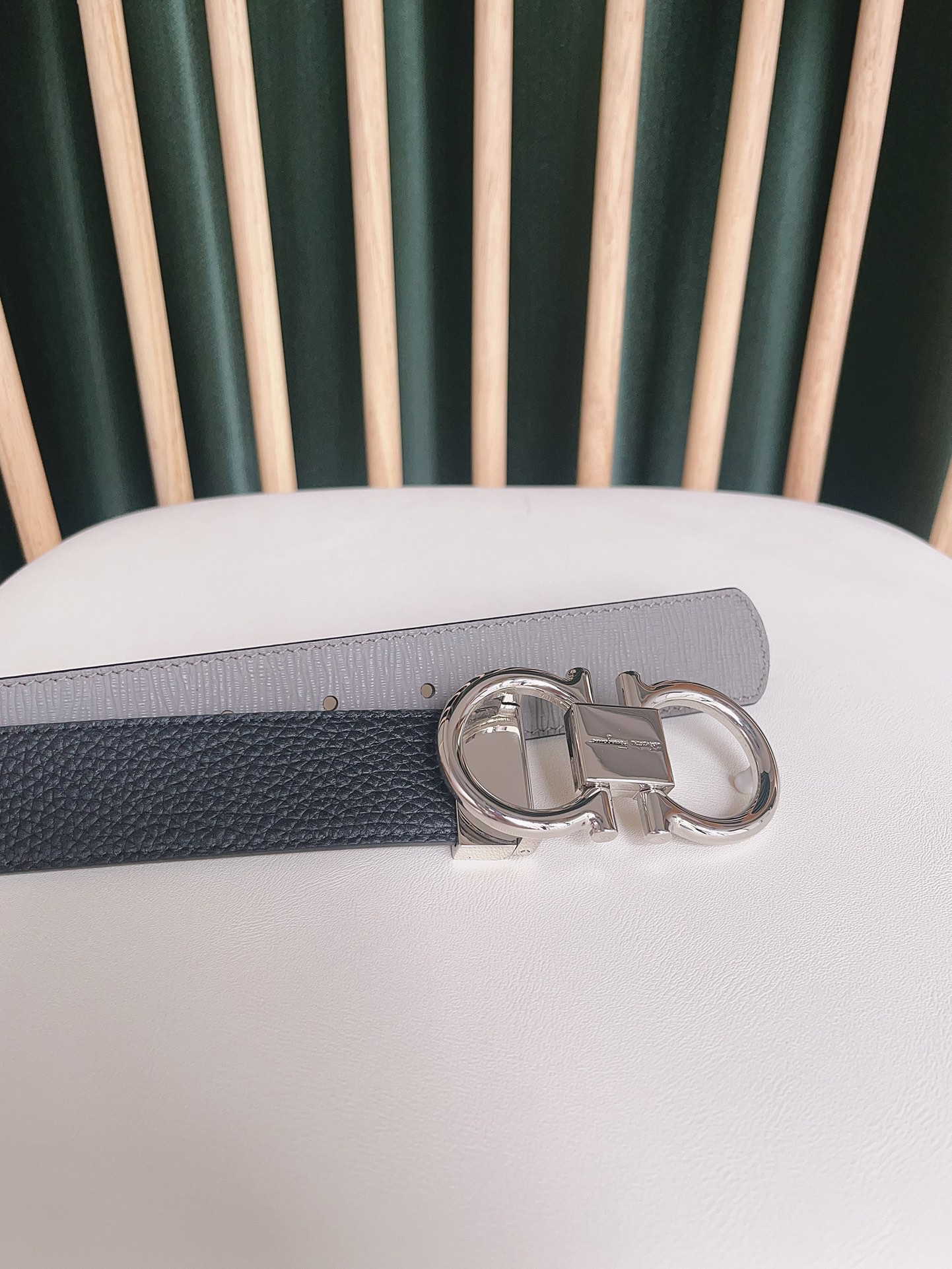 Salvatore Ferragamo Leather Belt Top Grain Leather S-m-l