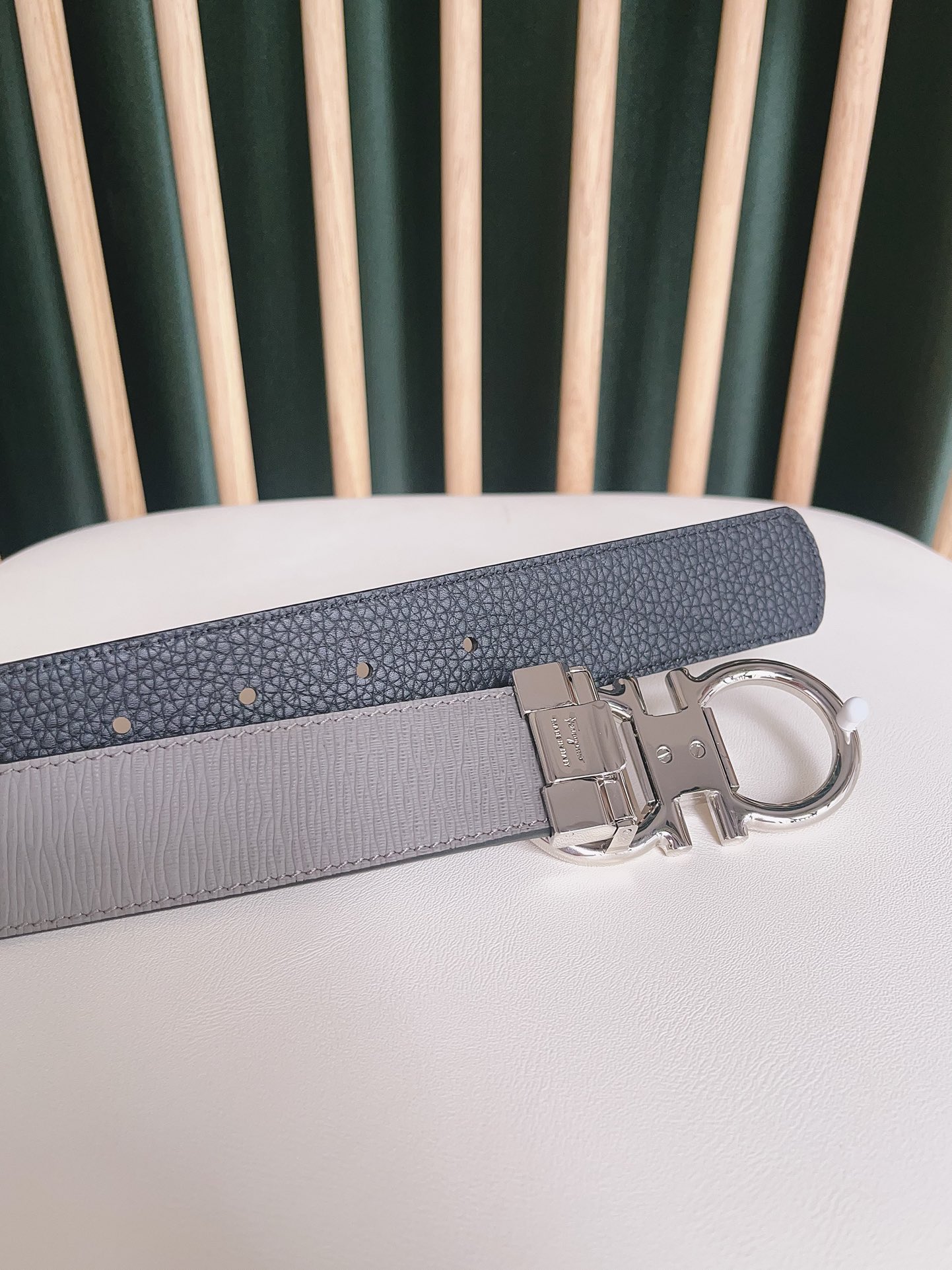 Salvatore Ferragamo Leather Belt Top Grain Leather S-m-l