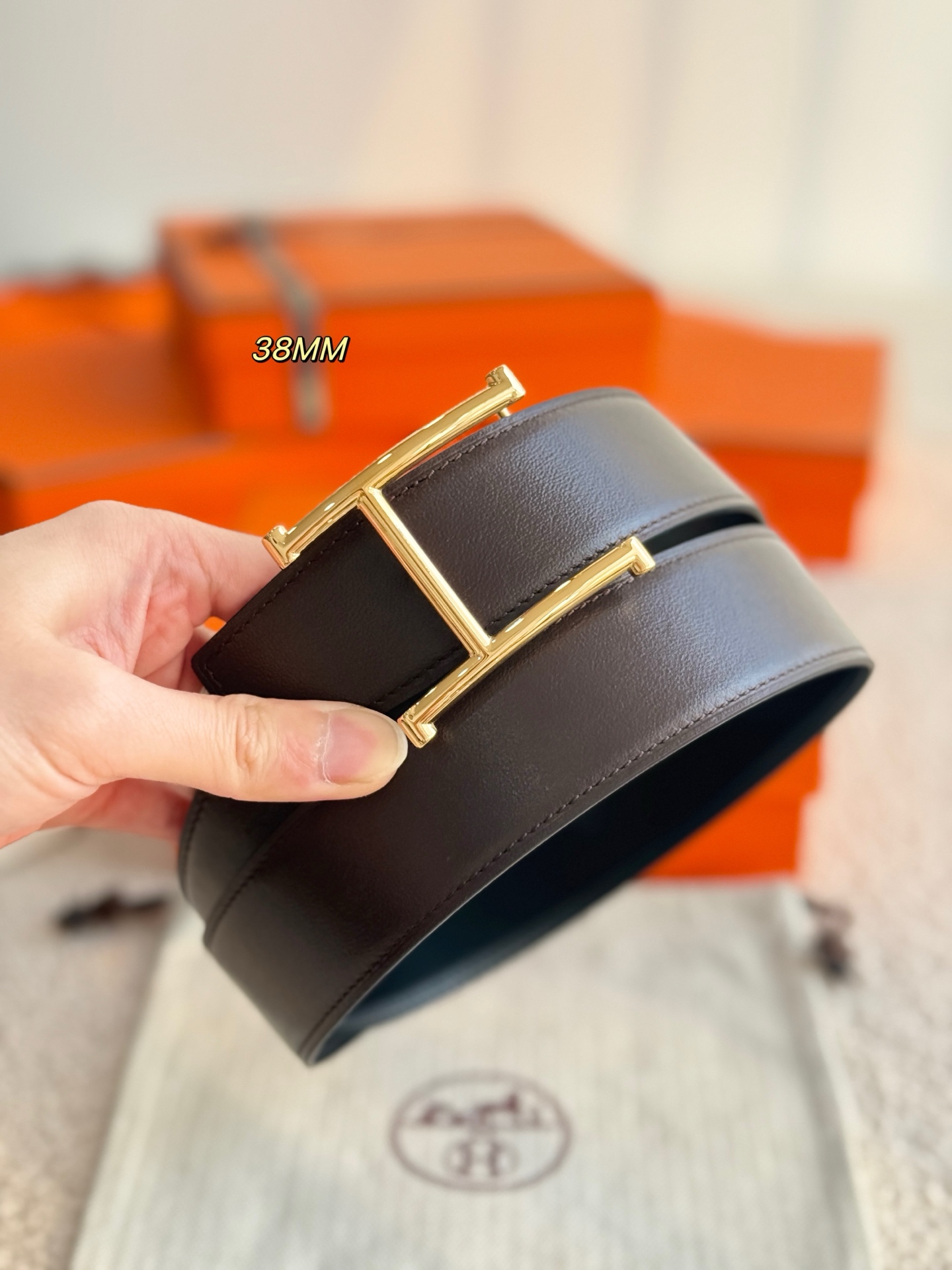 Male Basic Belt Black 38mm-s