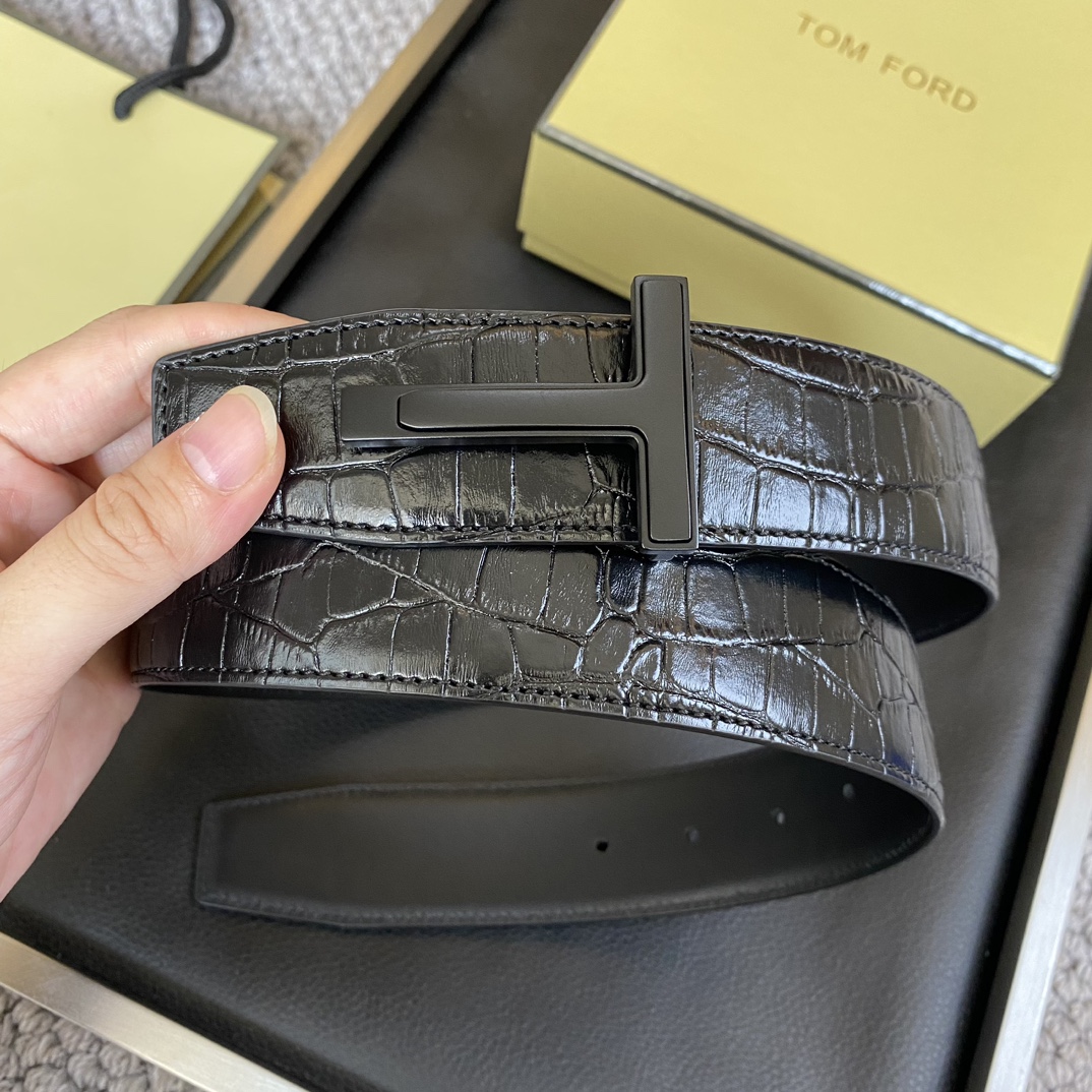 Tom Ford Male Basic Belt Cow Leather M