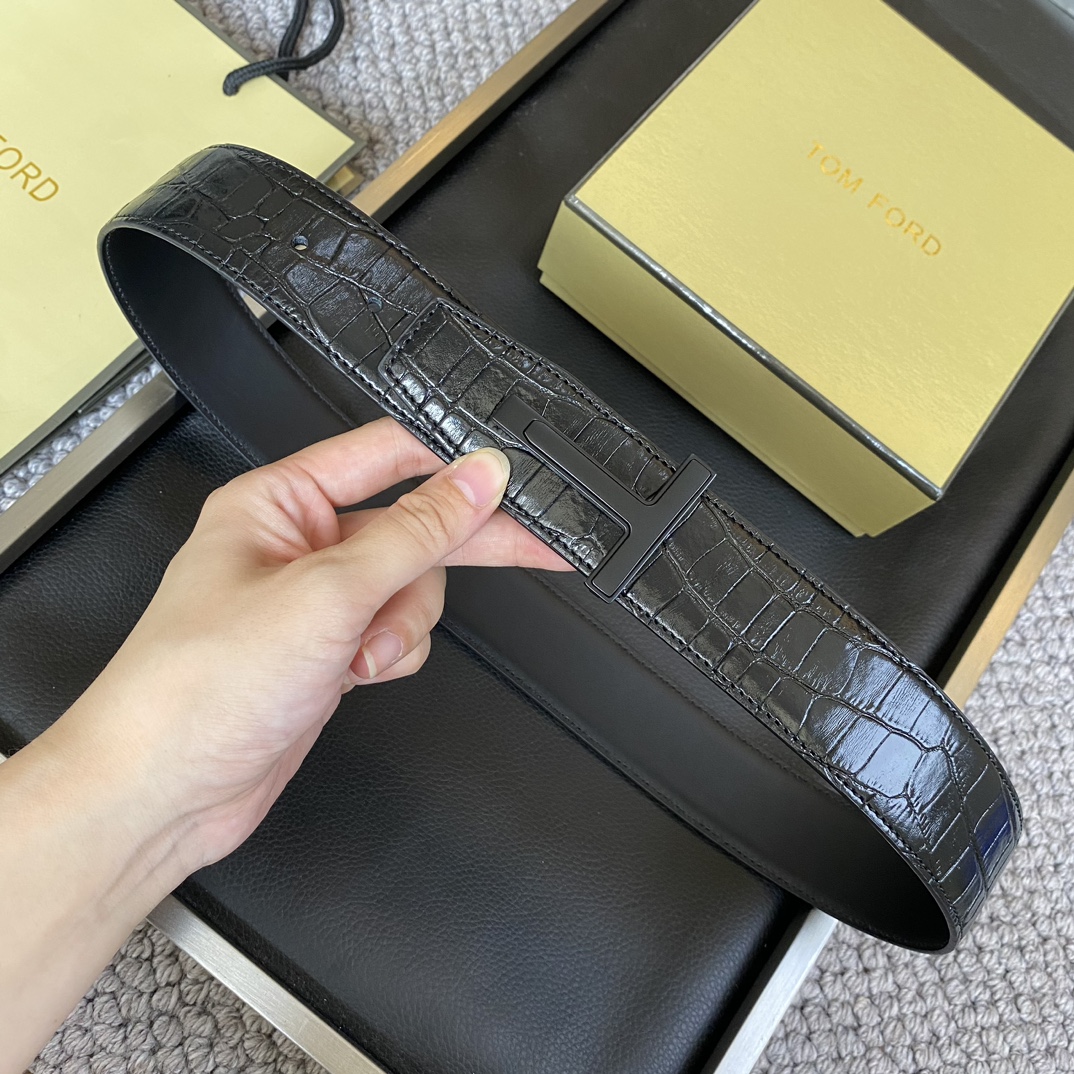 Tom Ford Male Basic Belt Cow Leather M