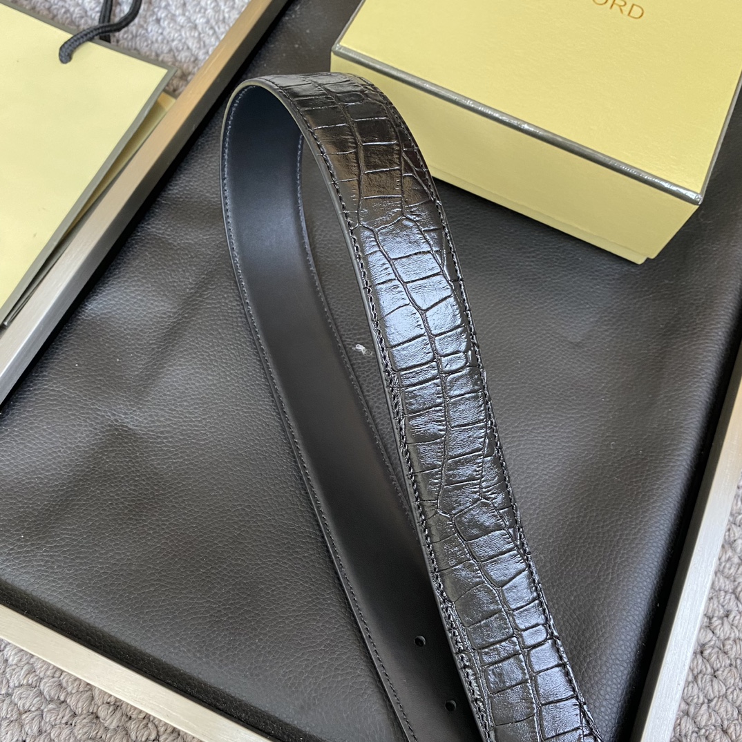 Tom Ford Male Basic Belt Cow Leather M