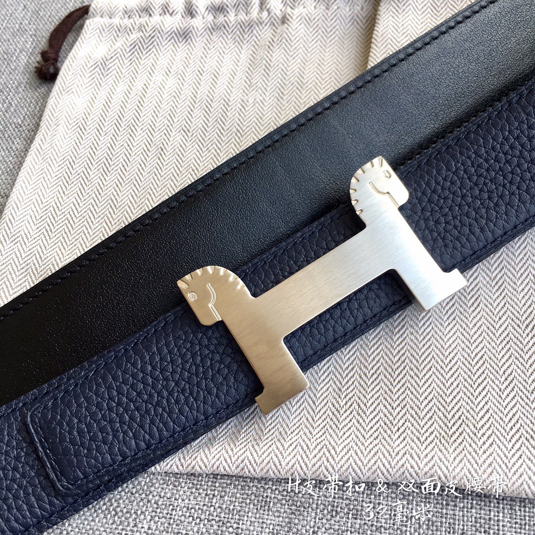 Hermès Male Leather Belt Cow Leather 38mm-s-m-l