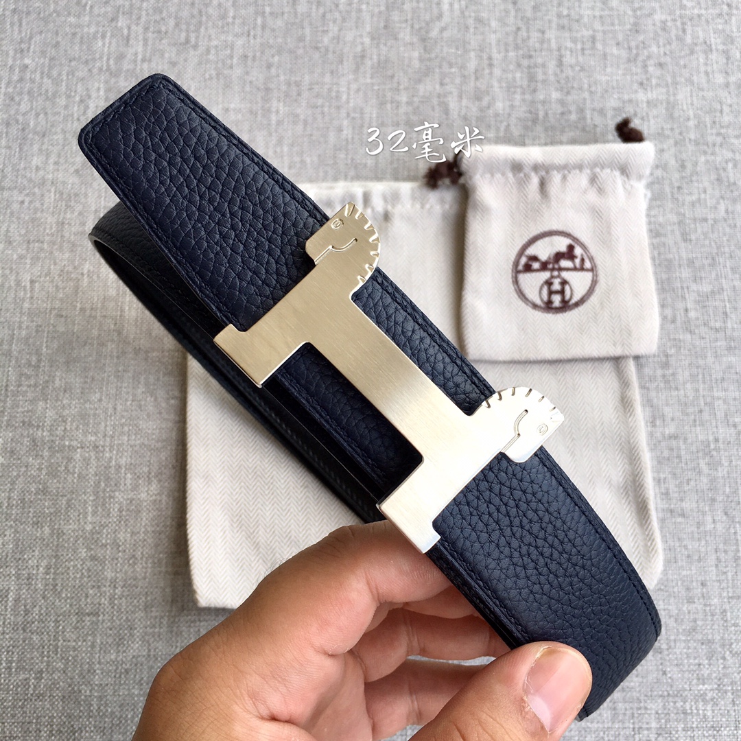 Hermès Male Leather Belt Cow Leather 38mm-s-m-l