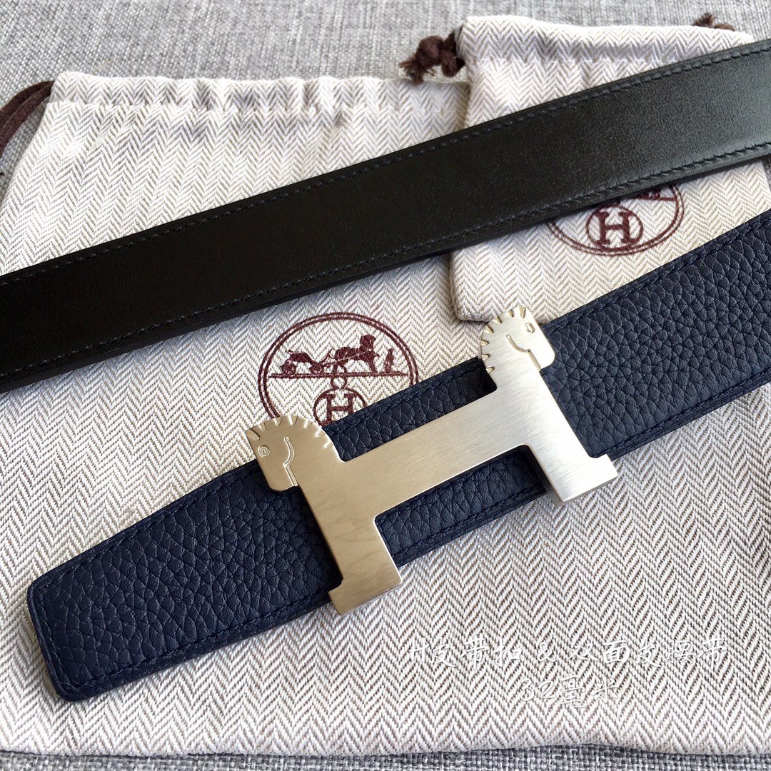 Hermès Male Leather Belt Cow Leather 38mm-s-m-l