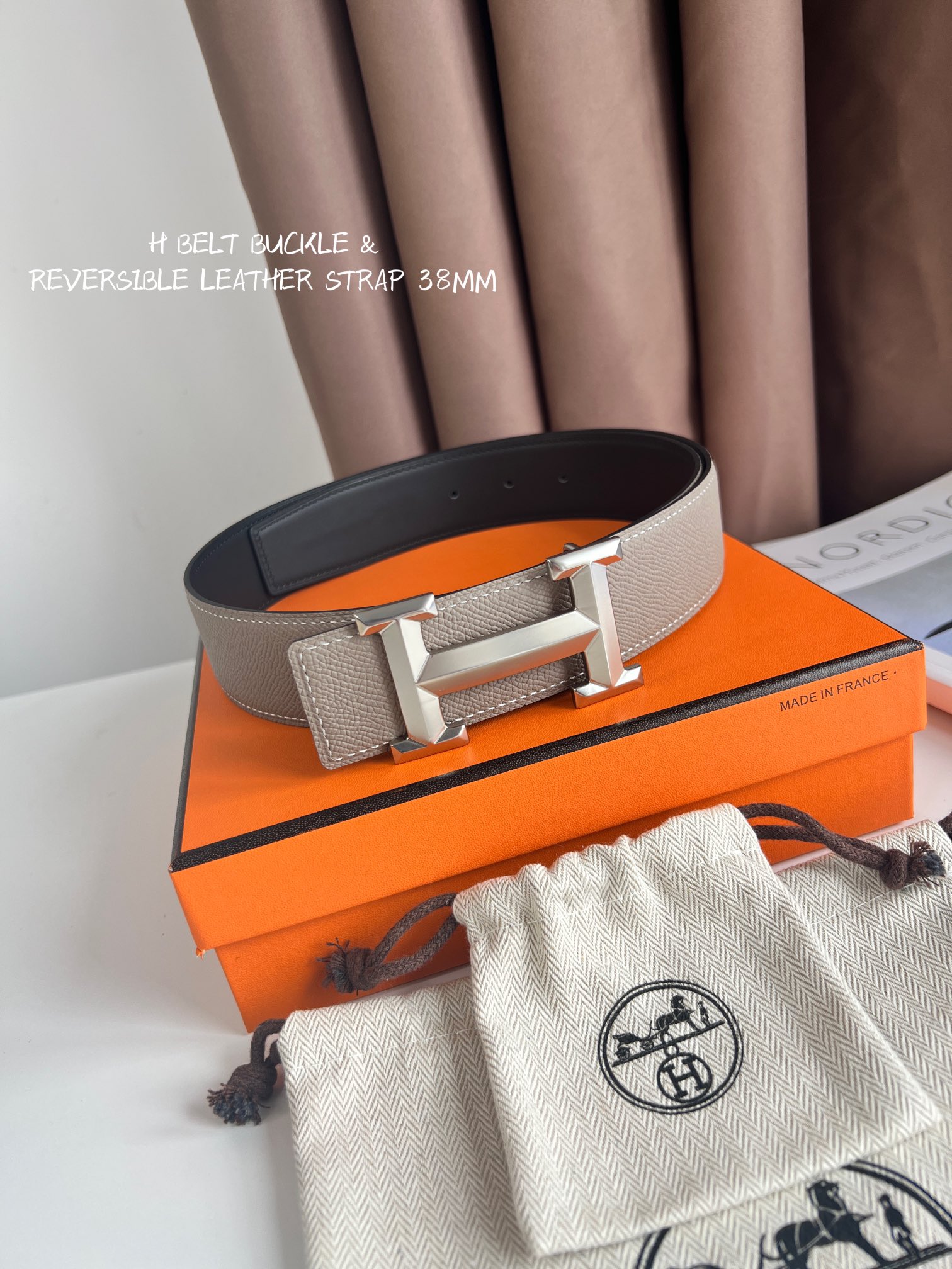 Hermès Male Basic Belt 38mm-s-m-l