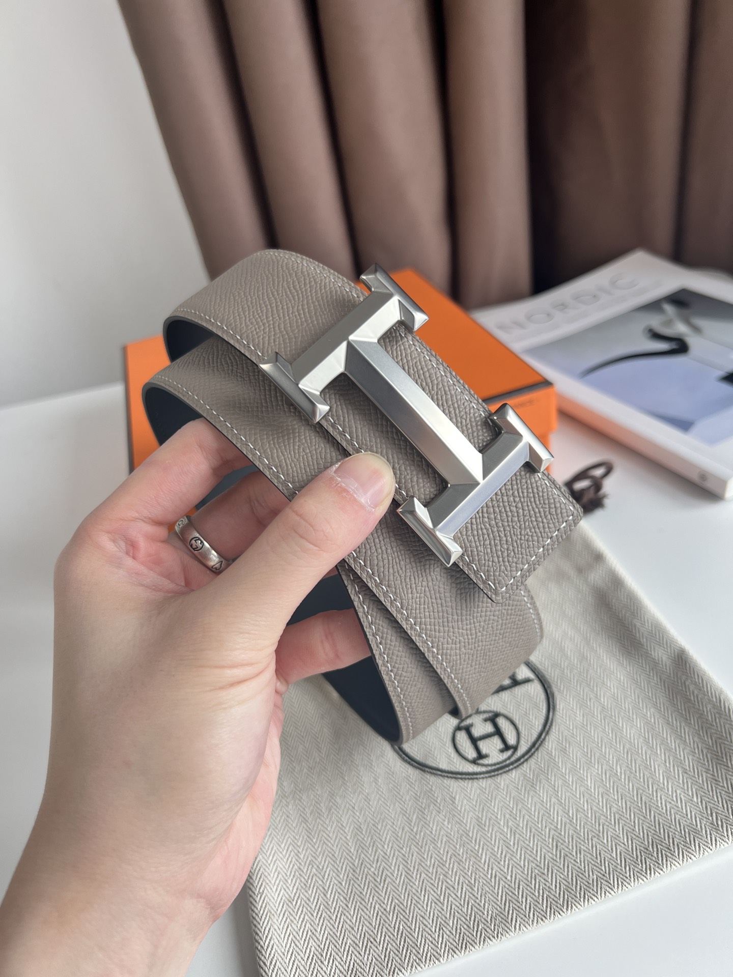 Hermès Male Basic Belt 38mm-s-m-l