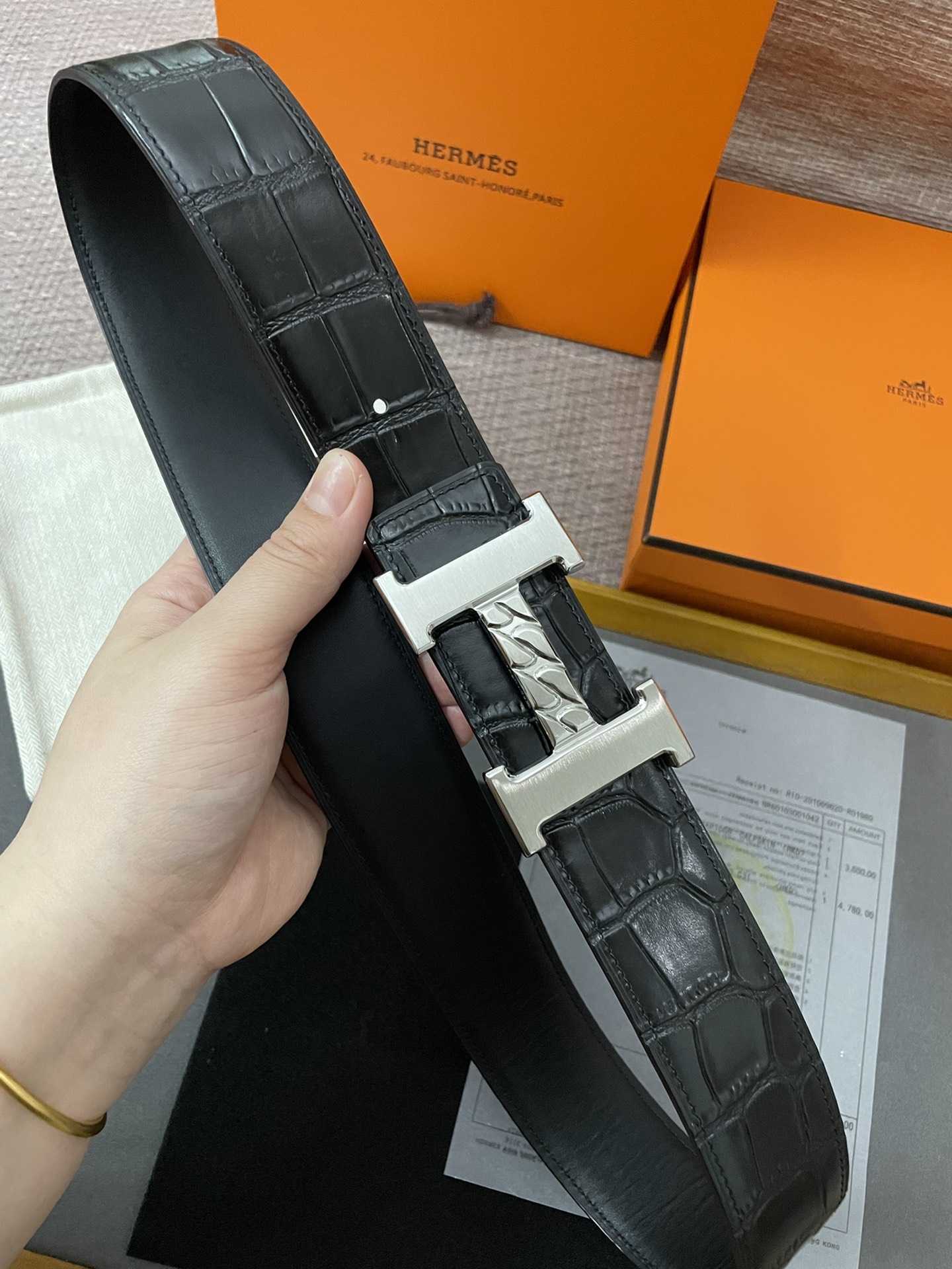 Hermès Male Basic Belt Cow Leather M