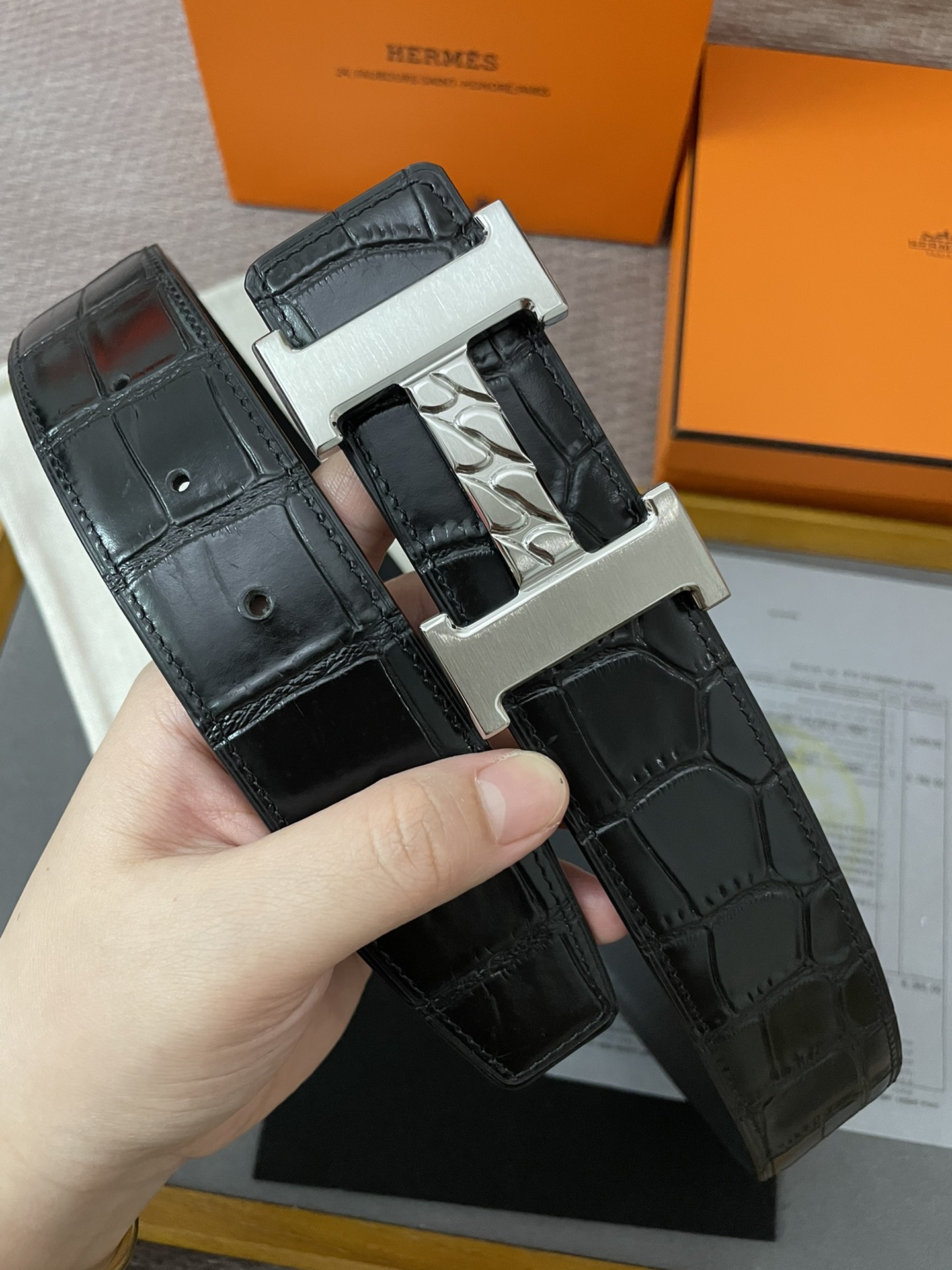 Hermès Male Basic Belt Cow Leather M