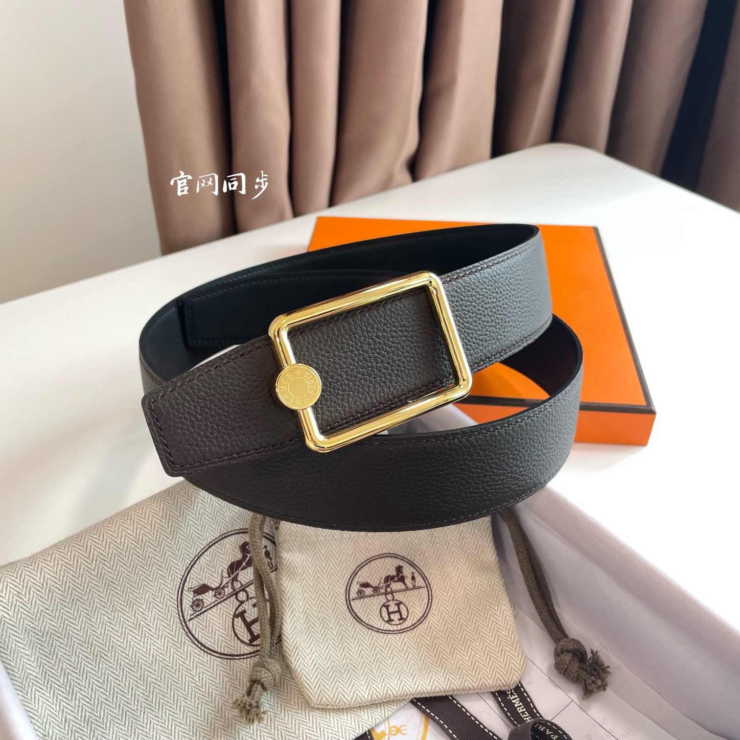 Hermès Male Basic Belt 38mm-s-m-l