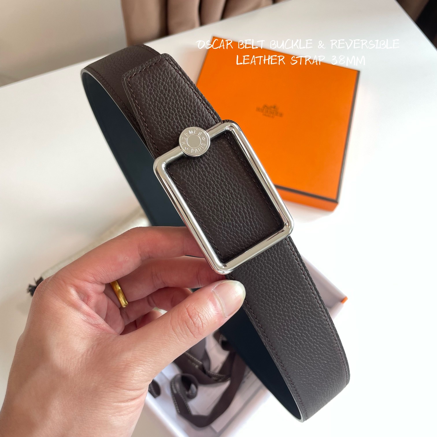 Hermès Male Basic Belt 38mm-s-m-l