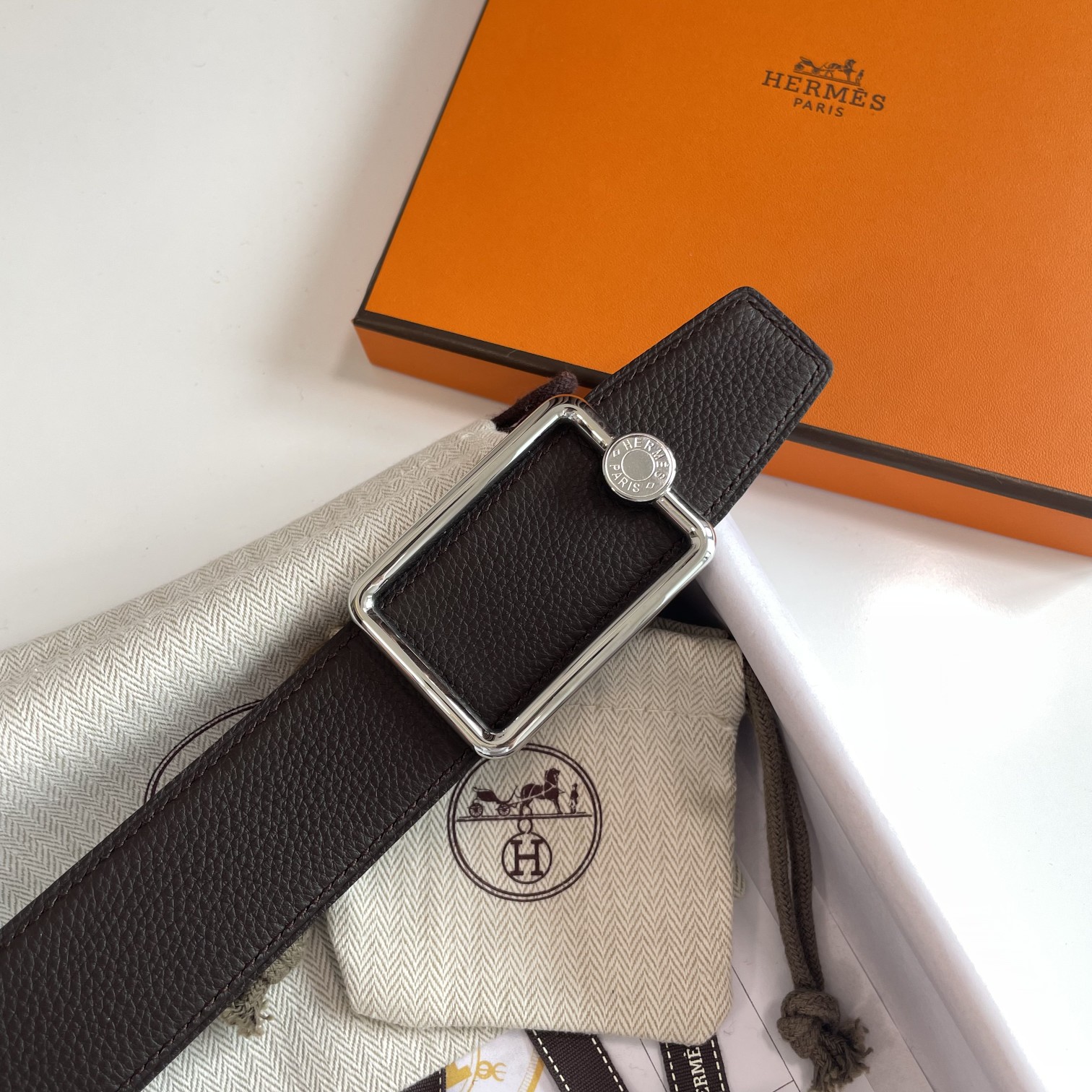 Hermès Male Basic Belt 38mm-s-m-l