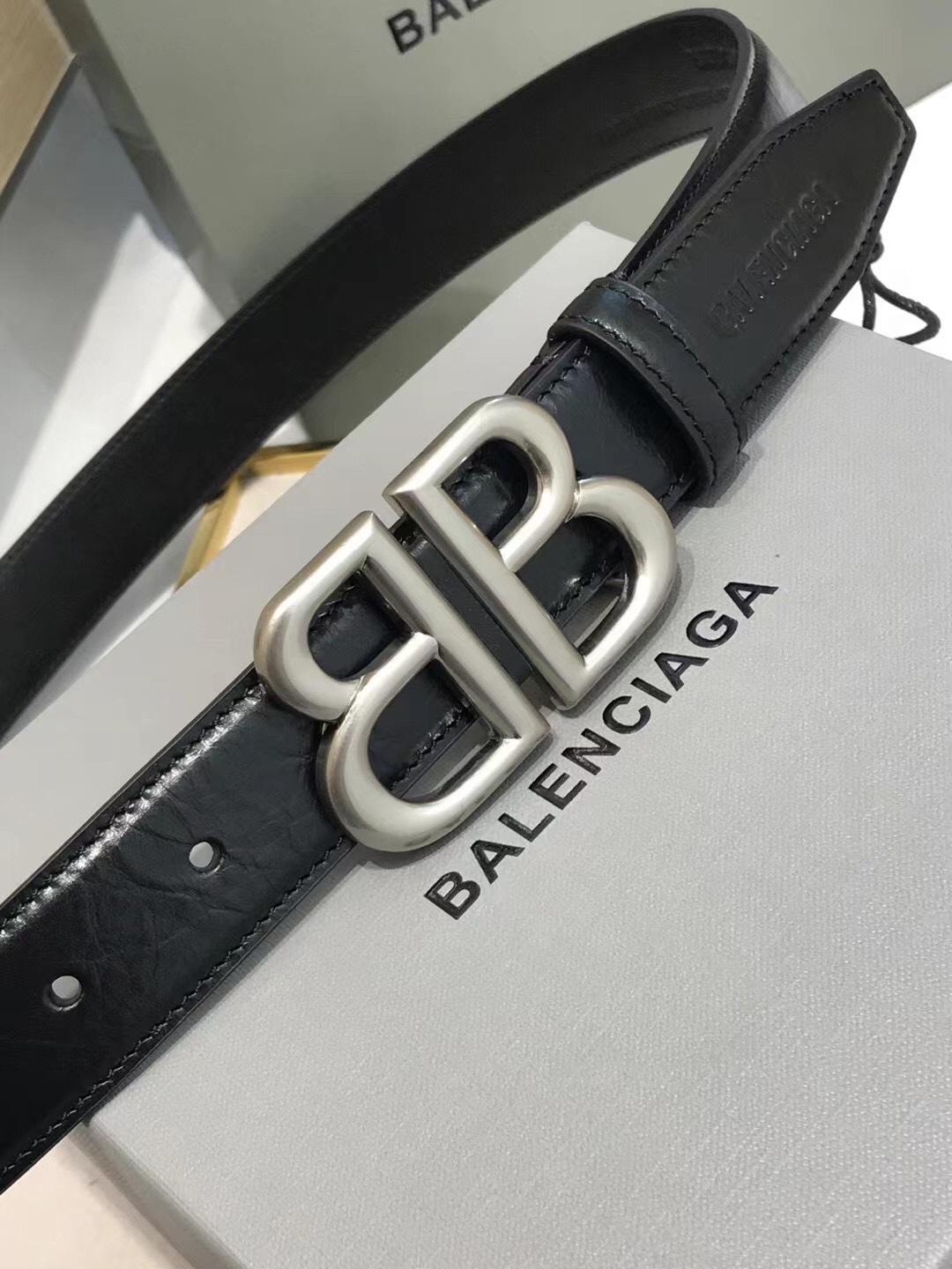 Balenciaga Basic Belt Black 30mm-l
