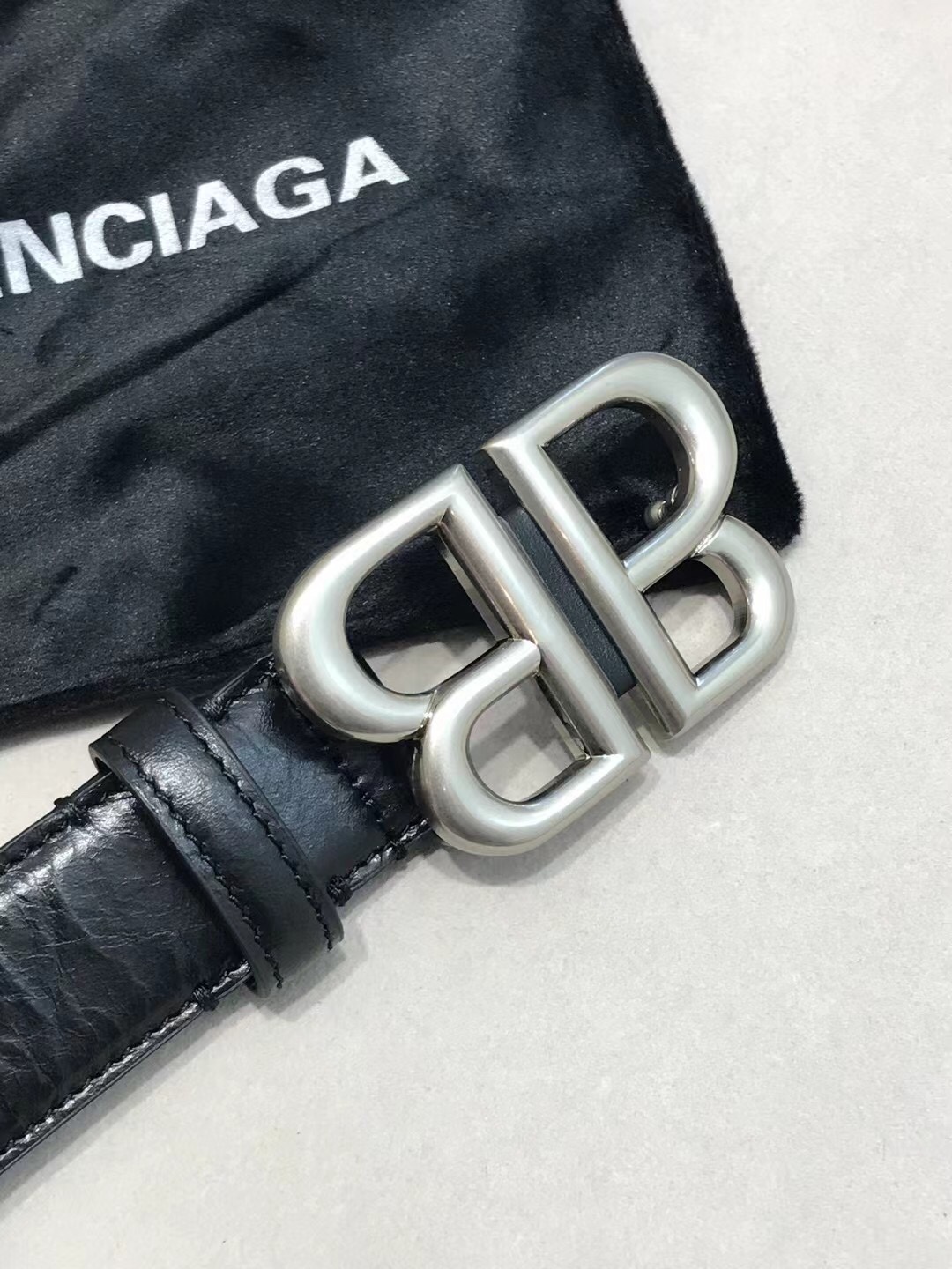 Balenciaga Basic Belt Black 30mm-l