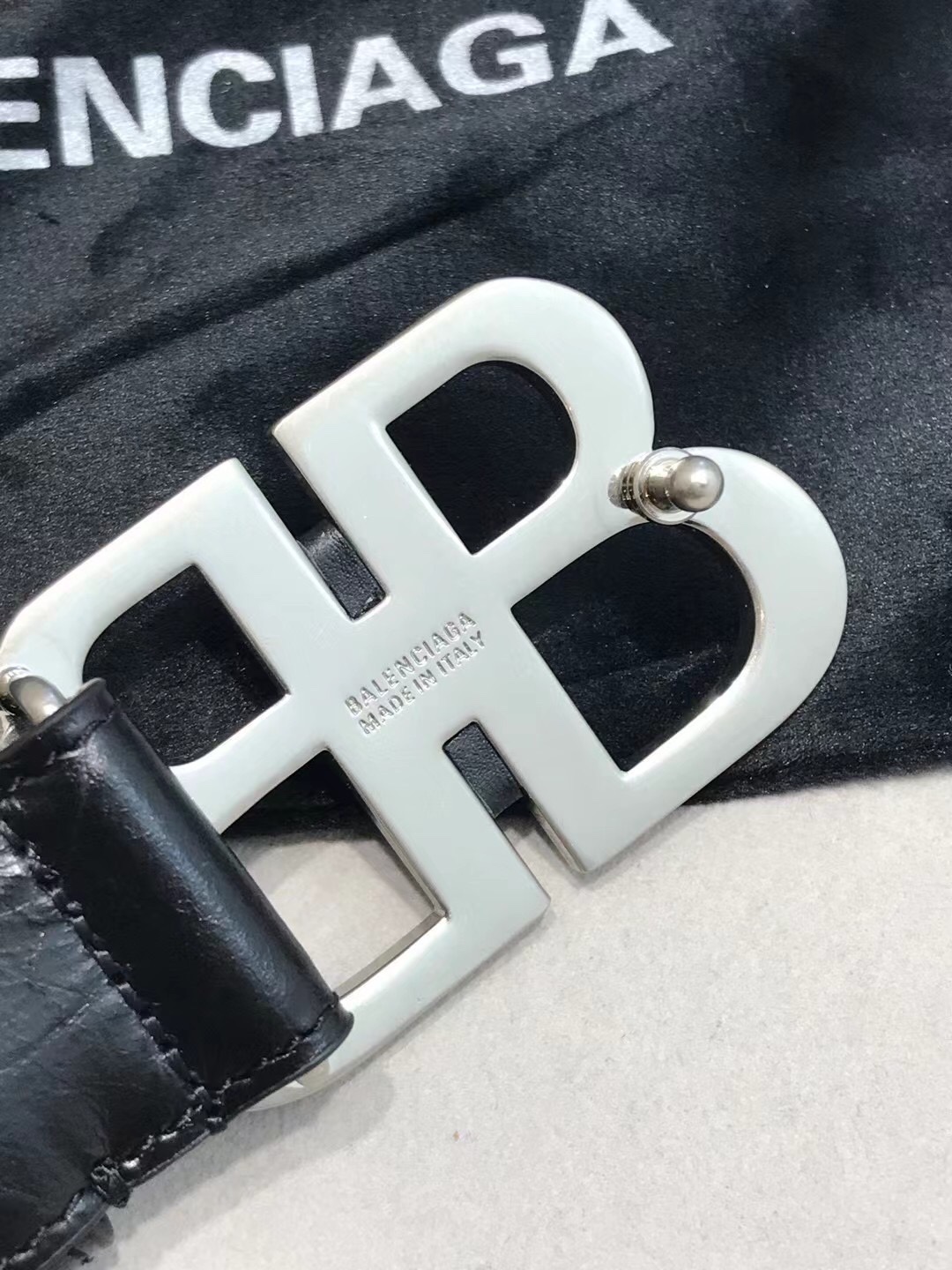 Balenciaga Basic Belt Black 30mm-l