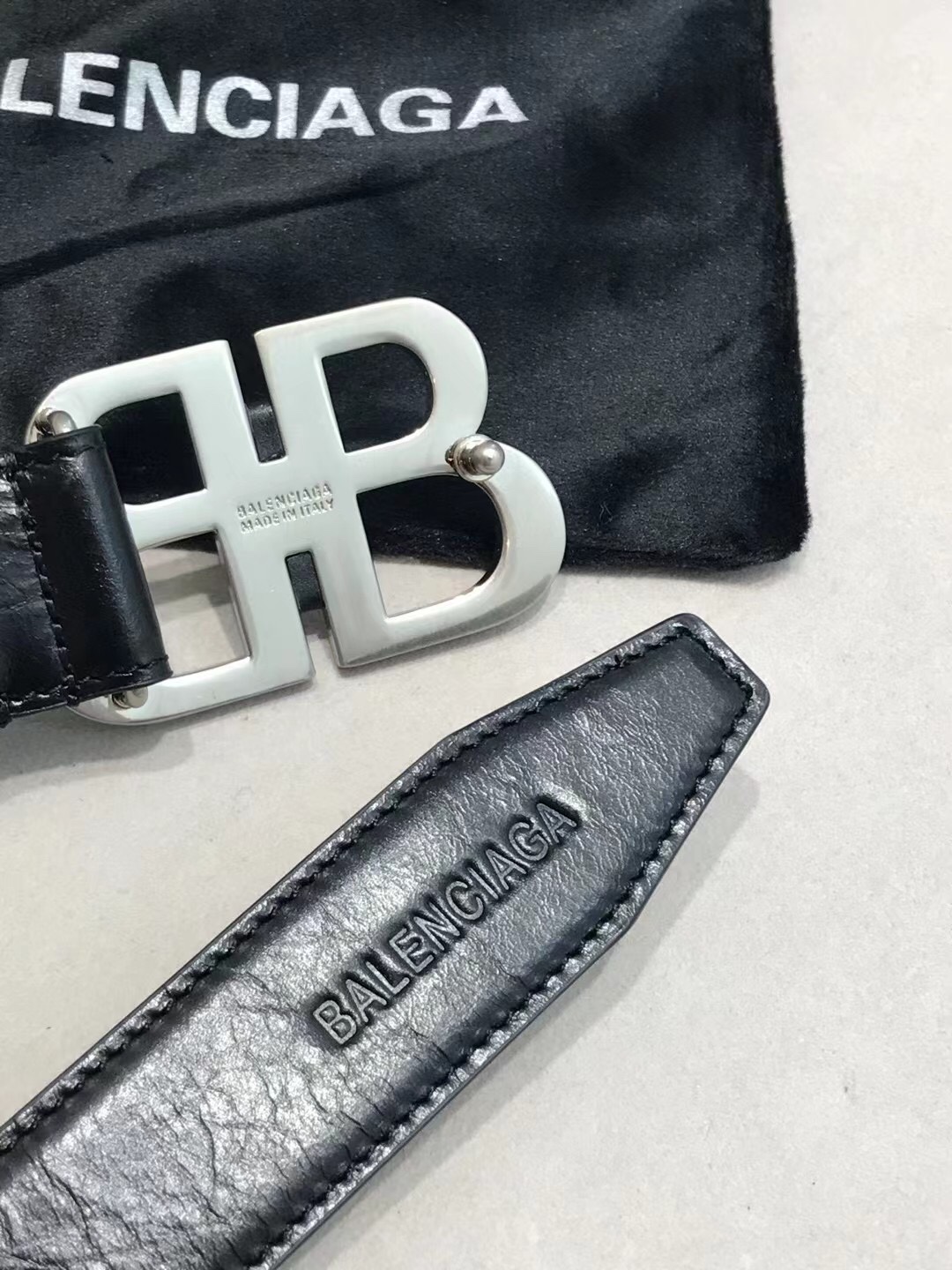 Balenciaga Basic Belt Black 30mm-l