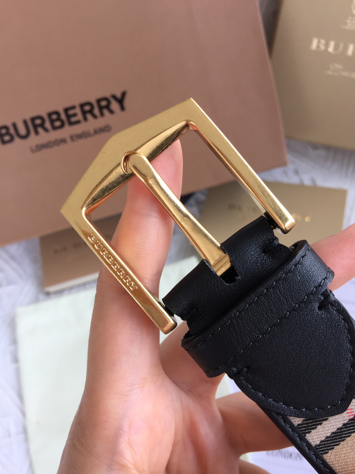 Burberry Leather Belt 35mm