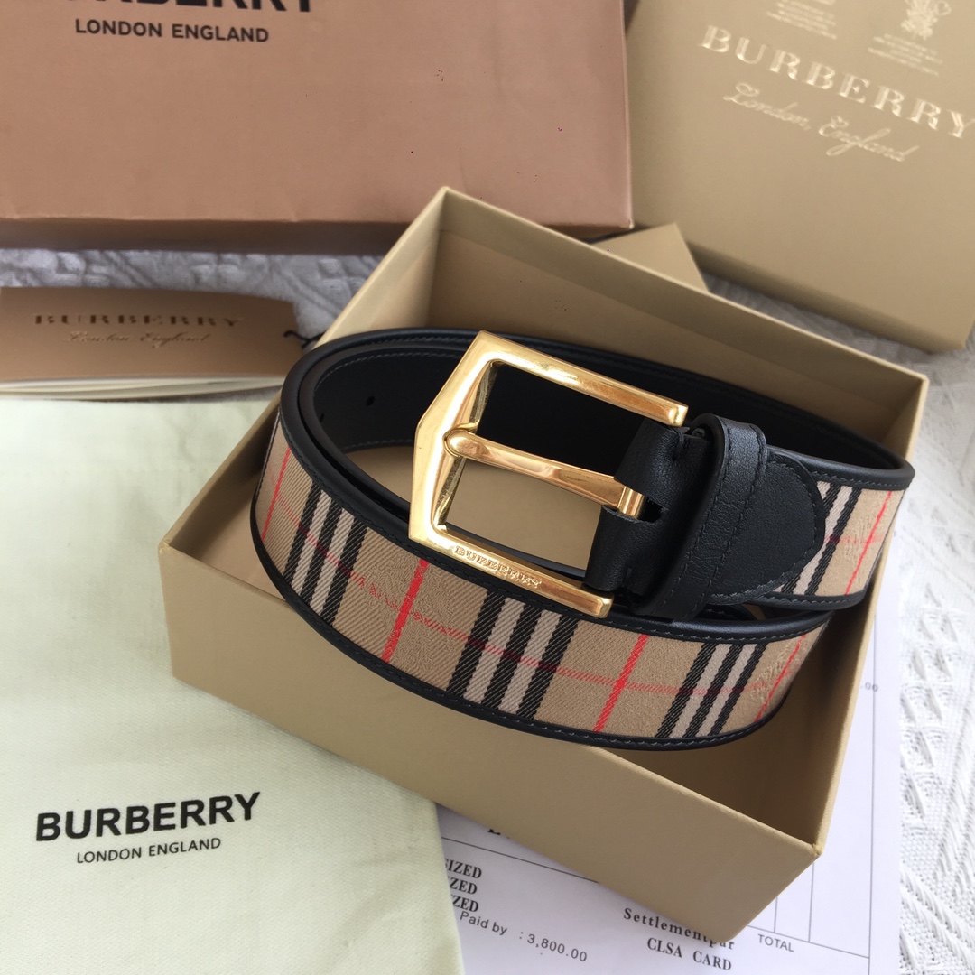 Burberry Leather Belt 35mm