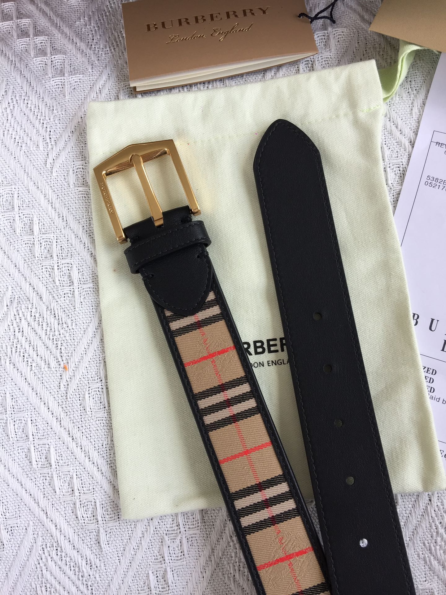 Burberry Leather Belt 35mm