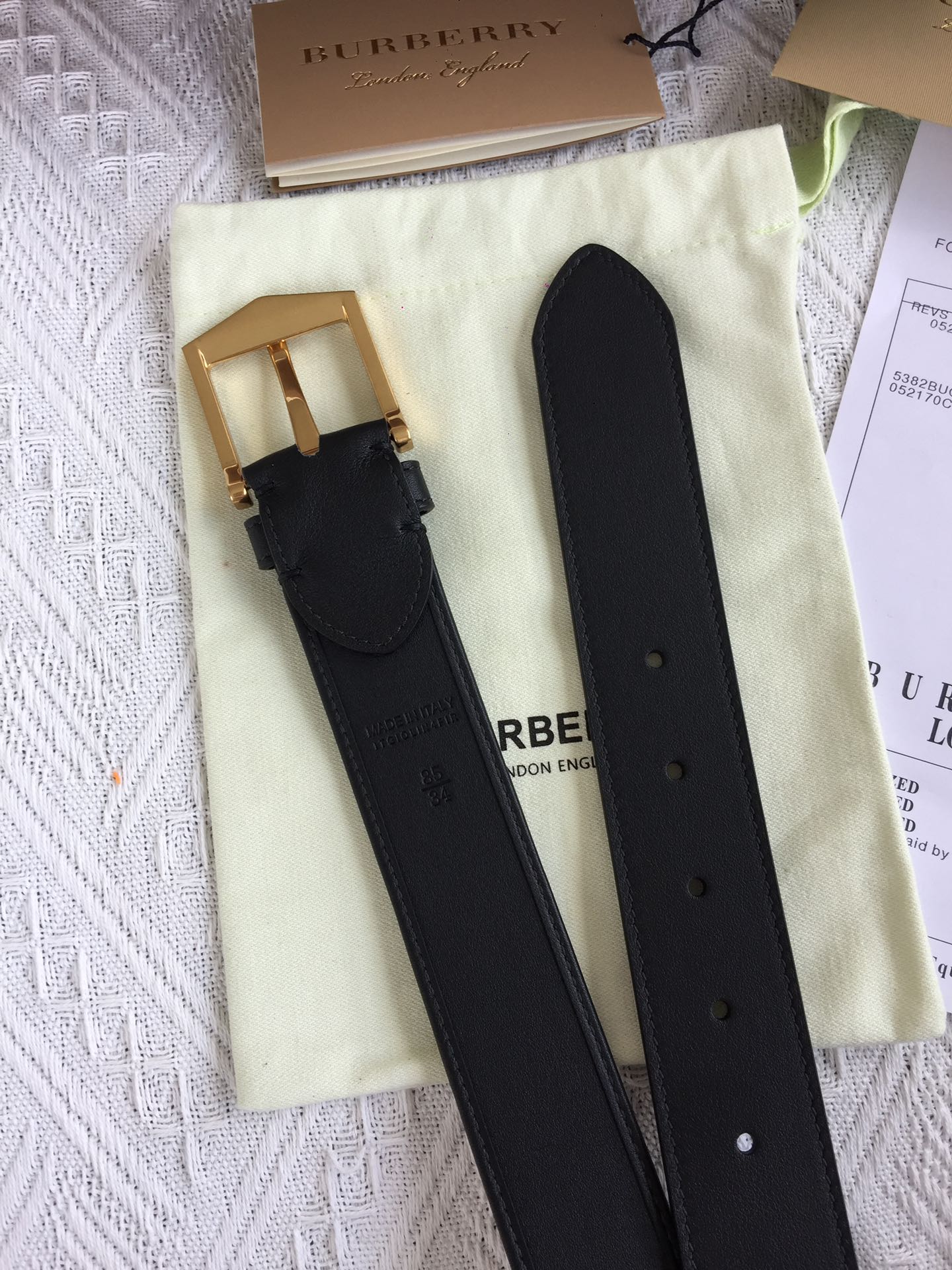 Burberry Leather Belt 35mm
