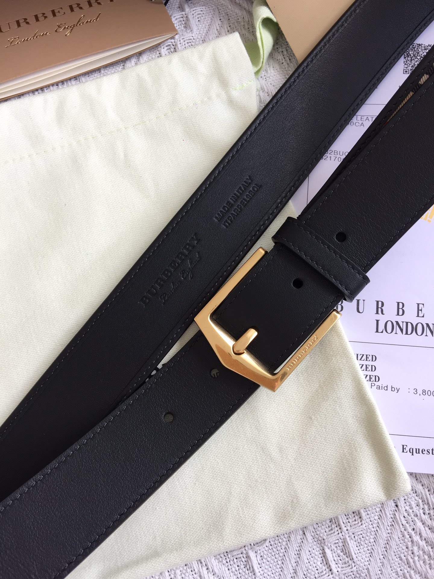 Burberry Leather Belt 35mm