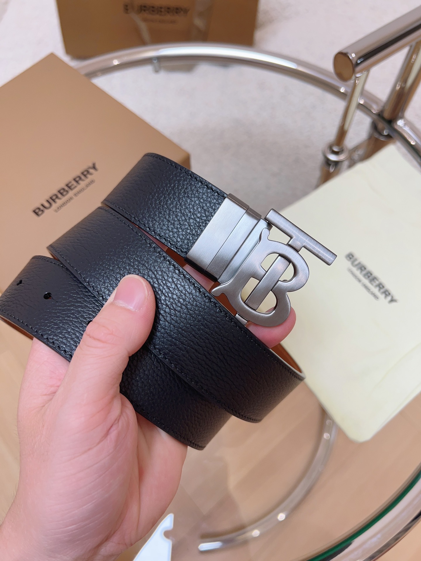 Burberry Male Basic Belt Cow Leather M