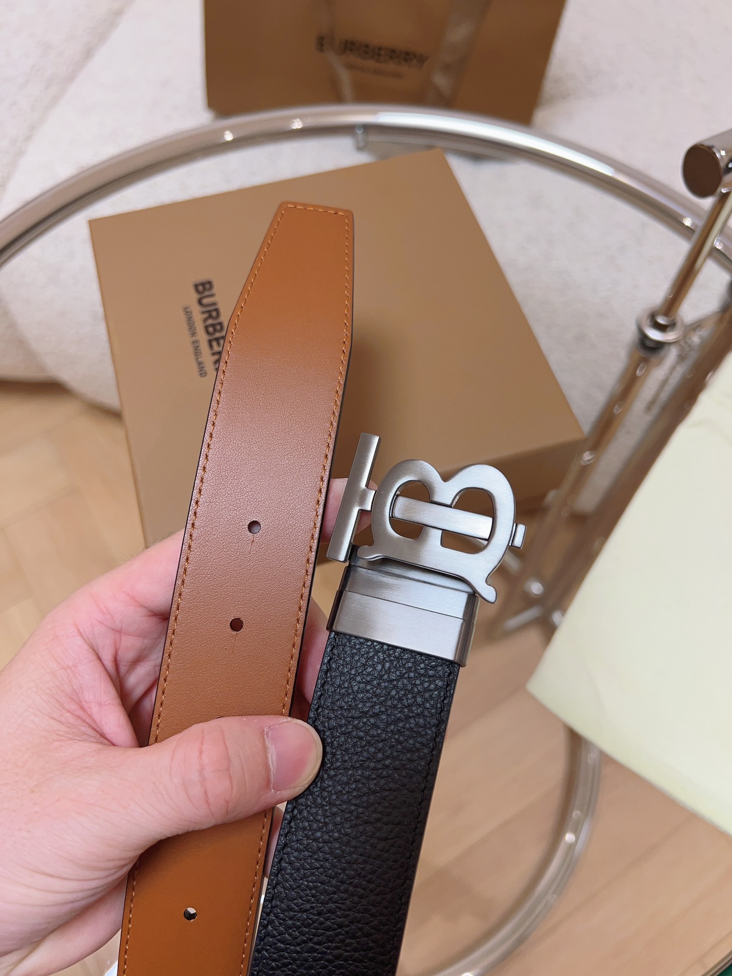 Burberry Male Basic Belt Cow Leather M