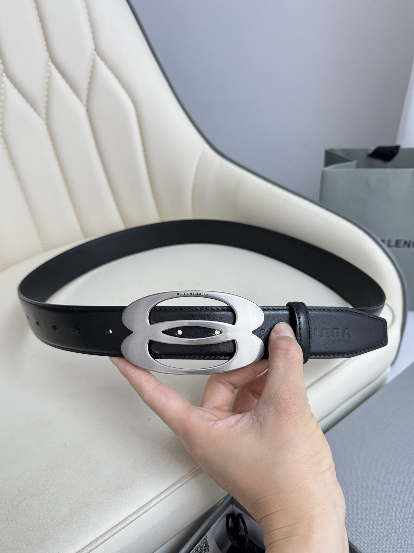 Balenciaga Basic Belt Cow Leather M-l