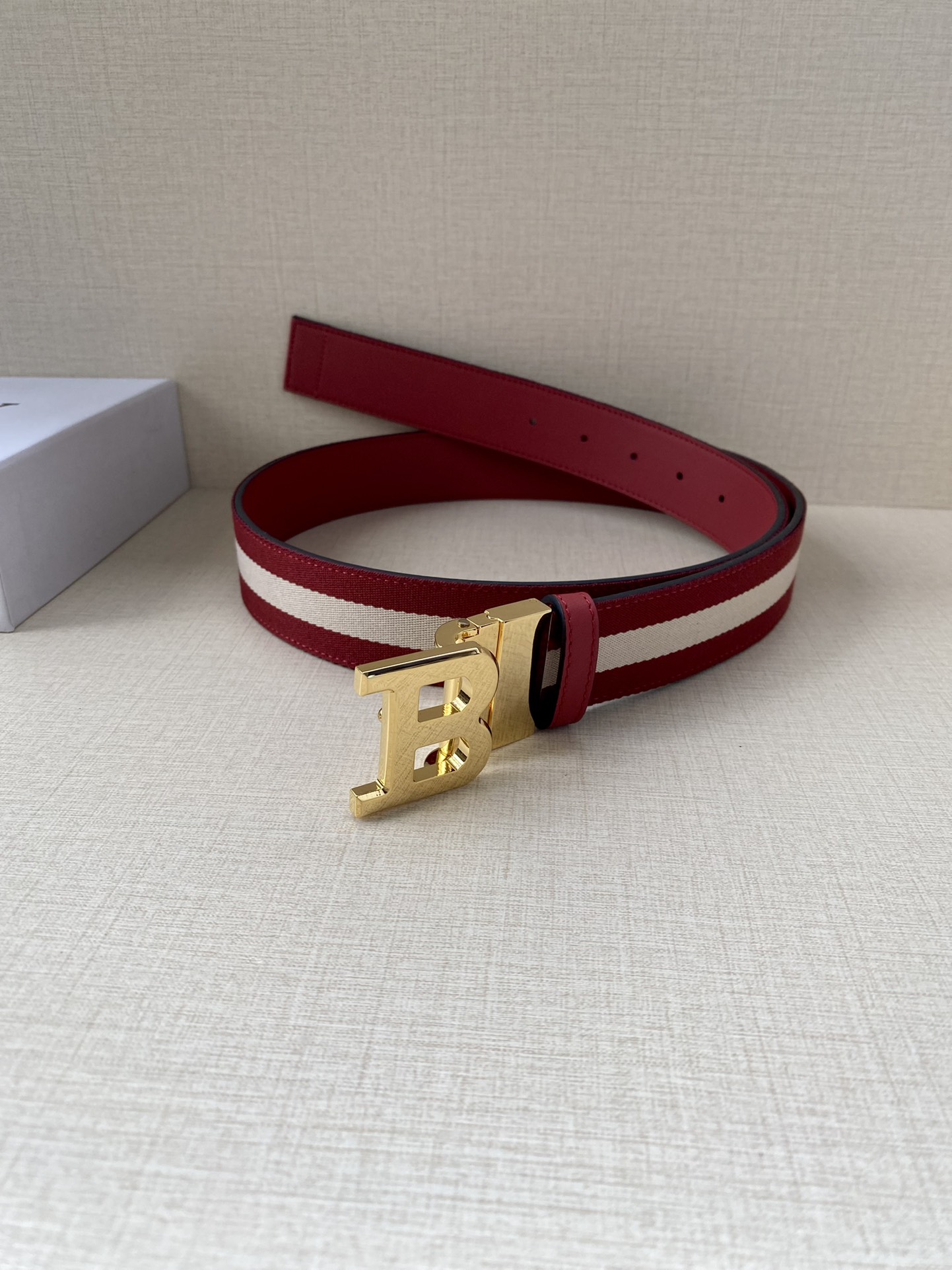 Bally Male Leather Belt Top Grain Leather L