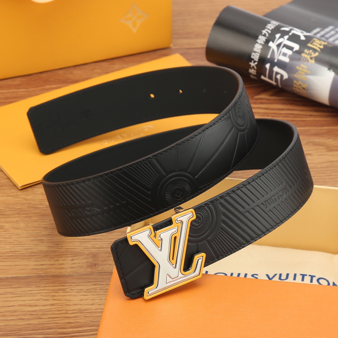 Louis Vuitton Leather Belt 40mm-s-m-l