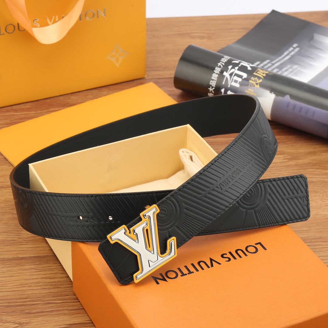 Louis Vuitton Leather Belt 40mm-s-m-l